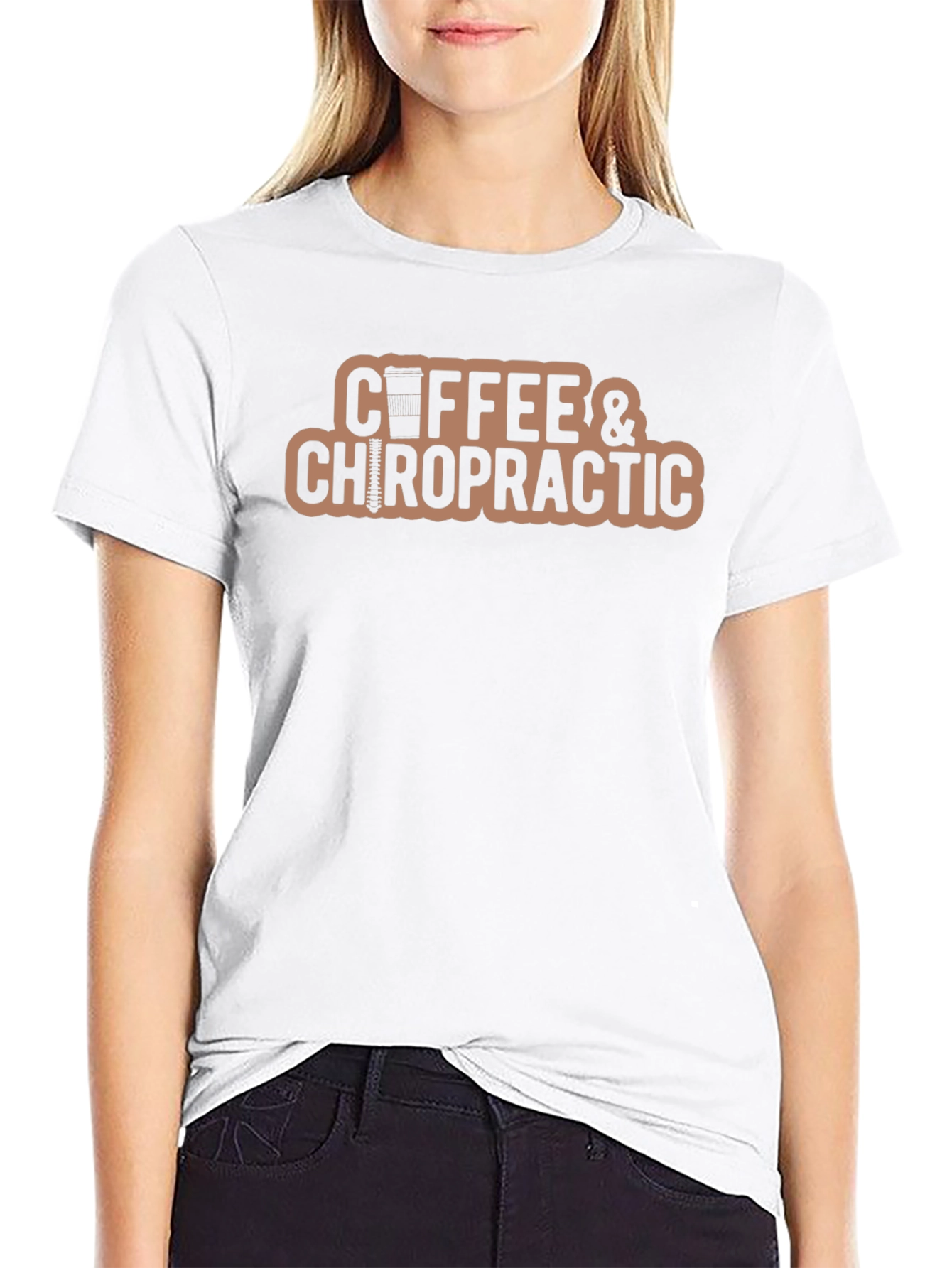 Coffee & Chiropractic Graphic Tee - Black