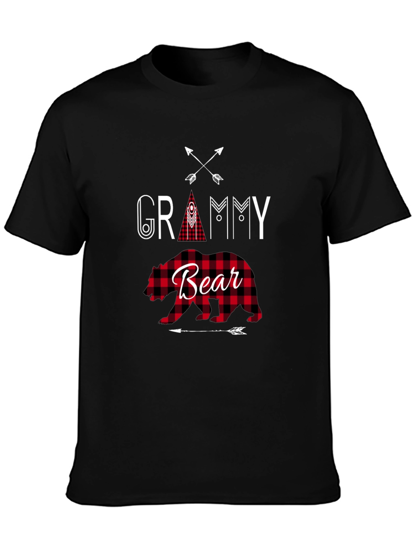 Grammy Bear Plaid Graphic Tee