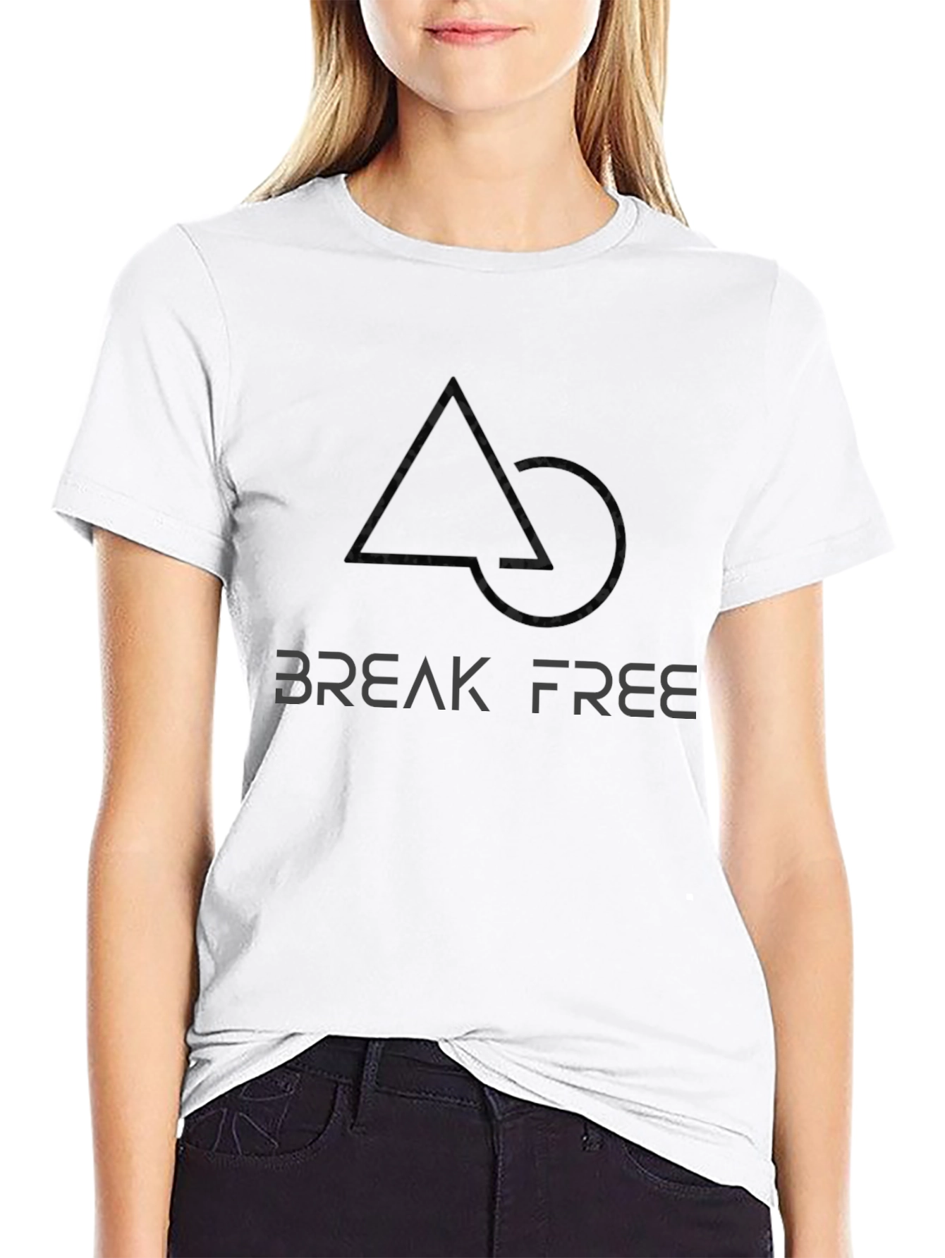 Break Free Graphic Tee - Modern Black T-Shirt
