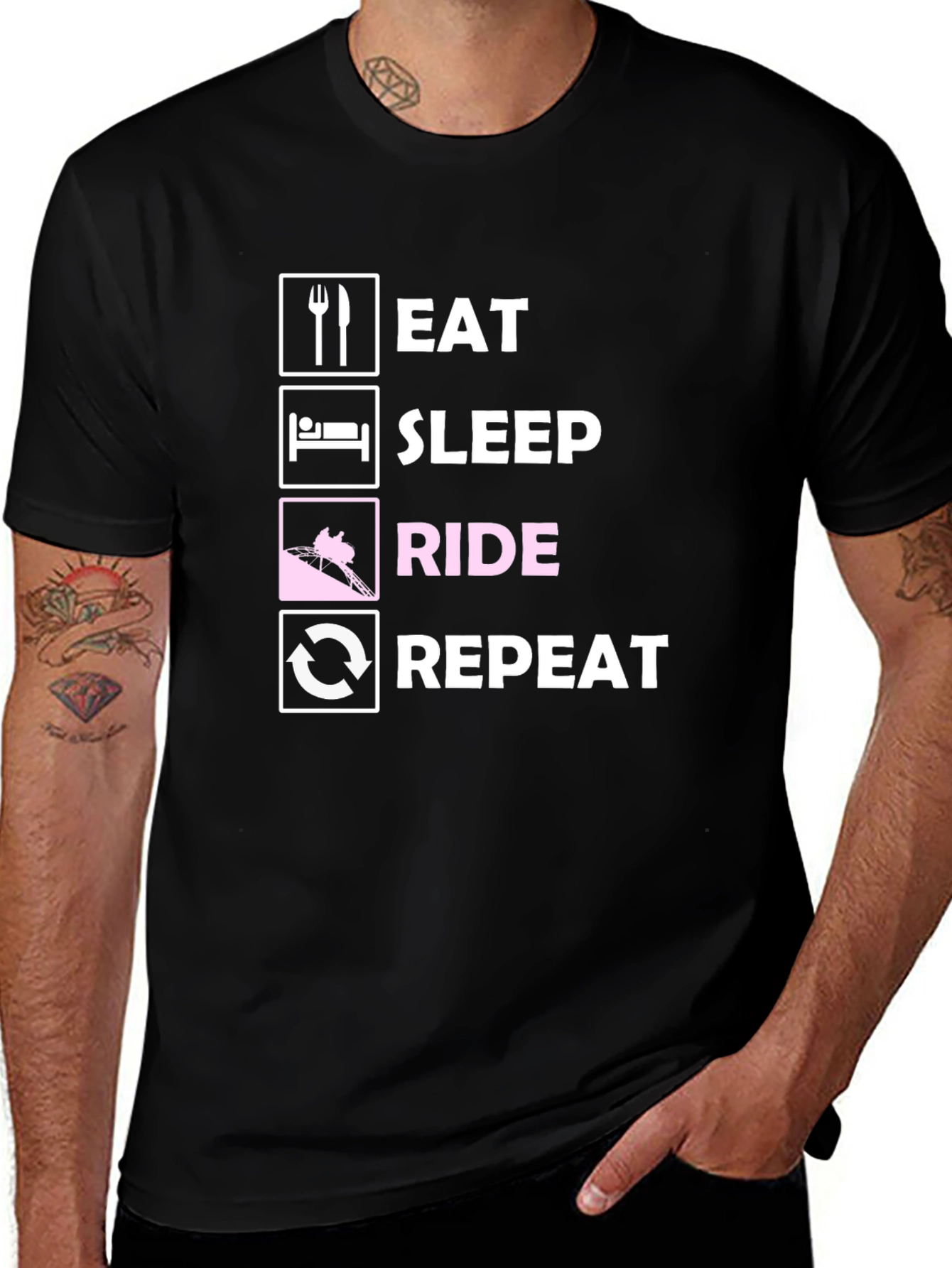 Eat Sleep Ride Repeat T-Shirt