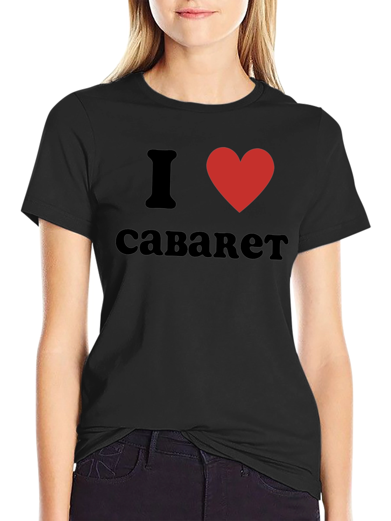I Heart Savaket T-Shirt - Black Crew Neck Tee