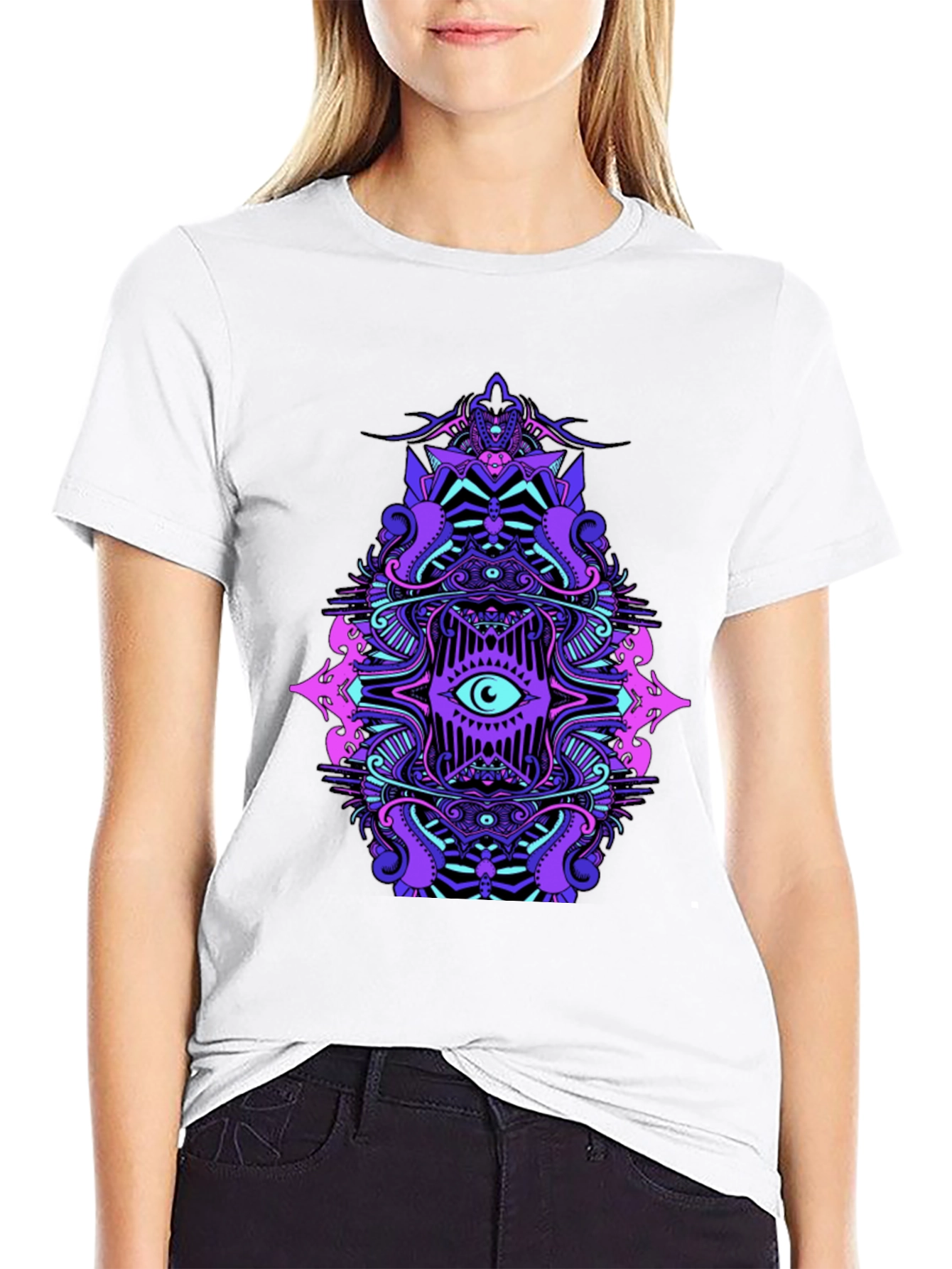 Eye-Catching Psychedelic Graphic Tee