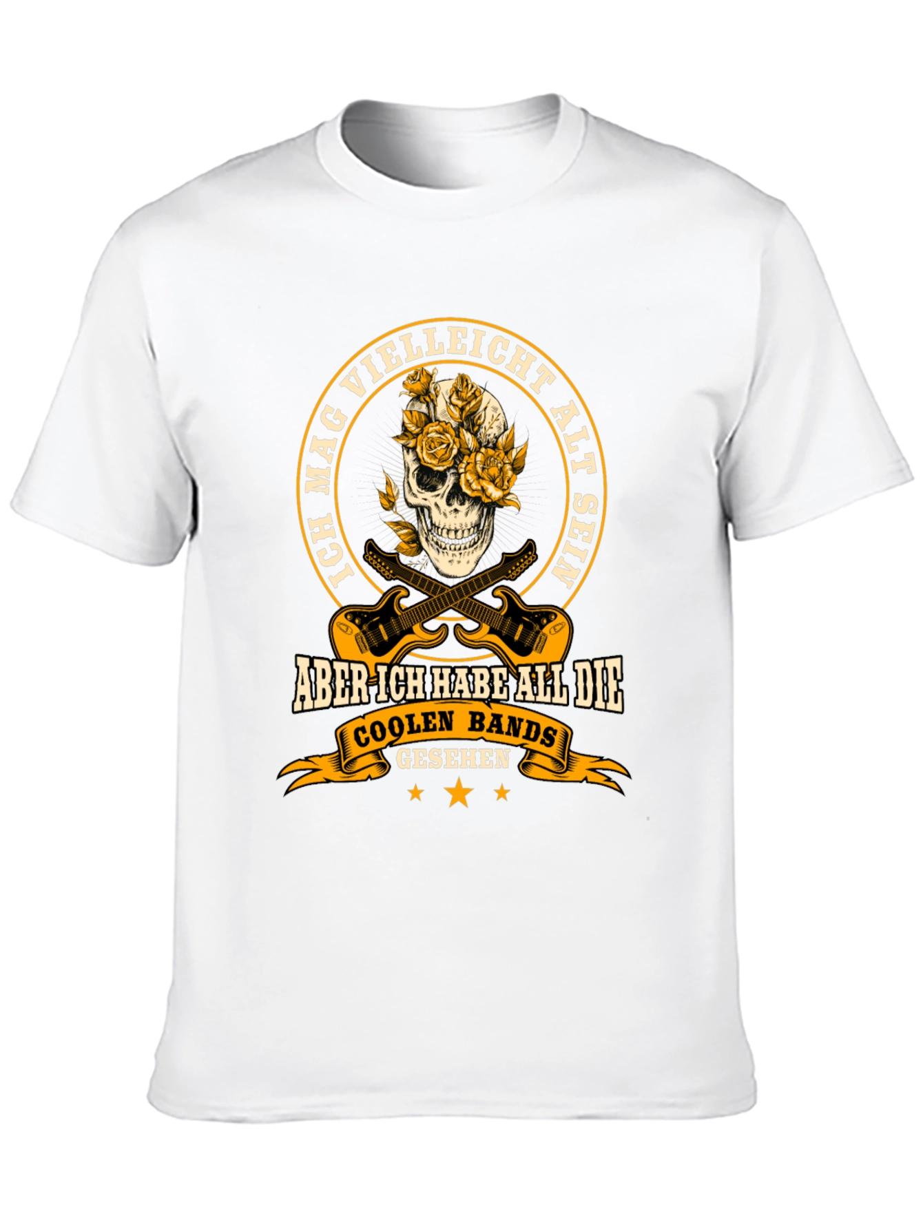 Cool Bands Skull T-Shirt - German Text
