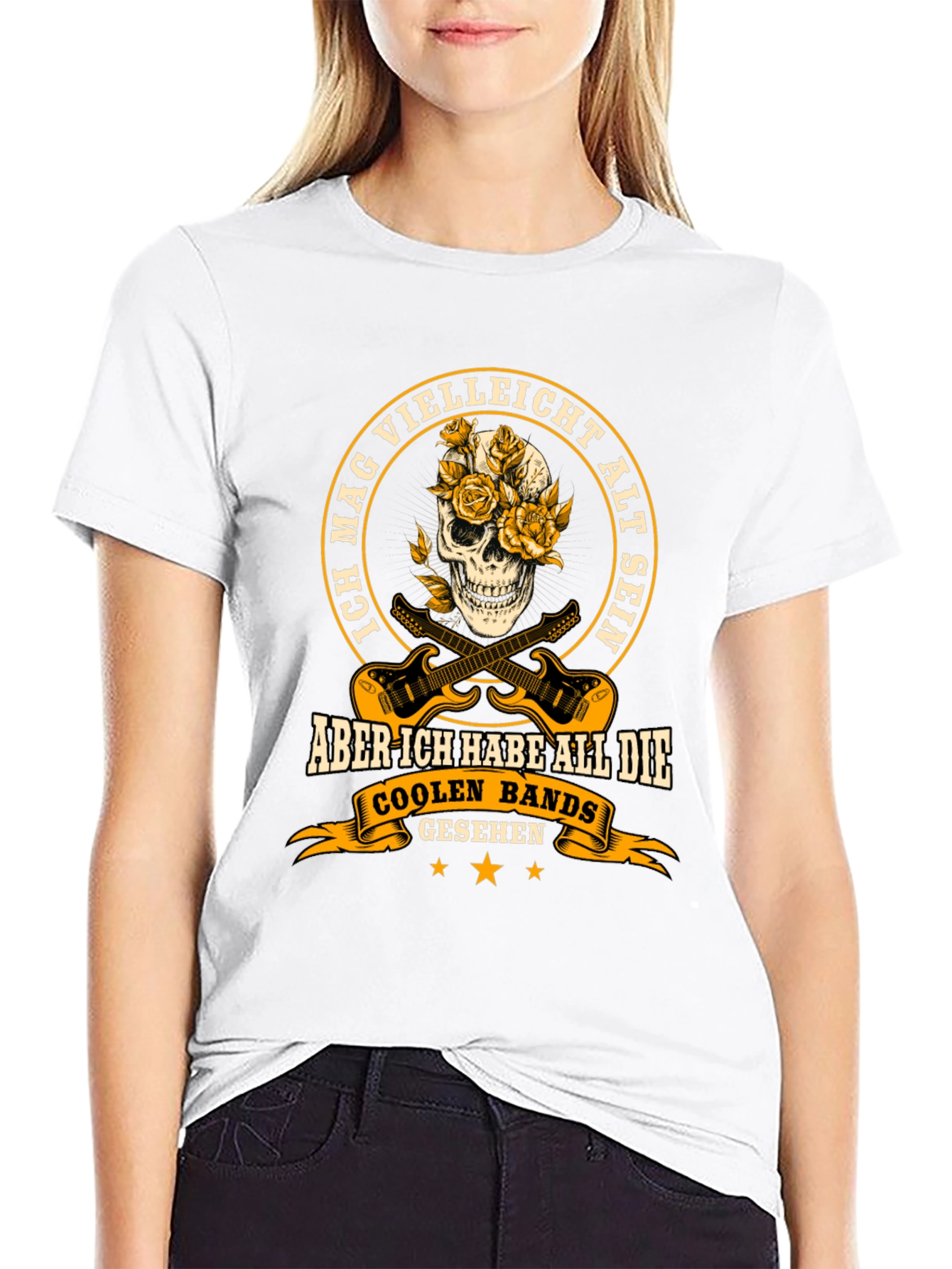 Cool Bands Skull T-Shirt - German Text