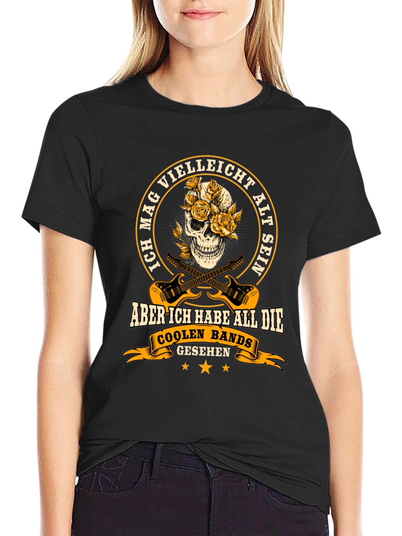 Cool Bands Skull T-Shirt - German Text