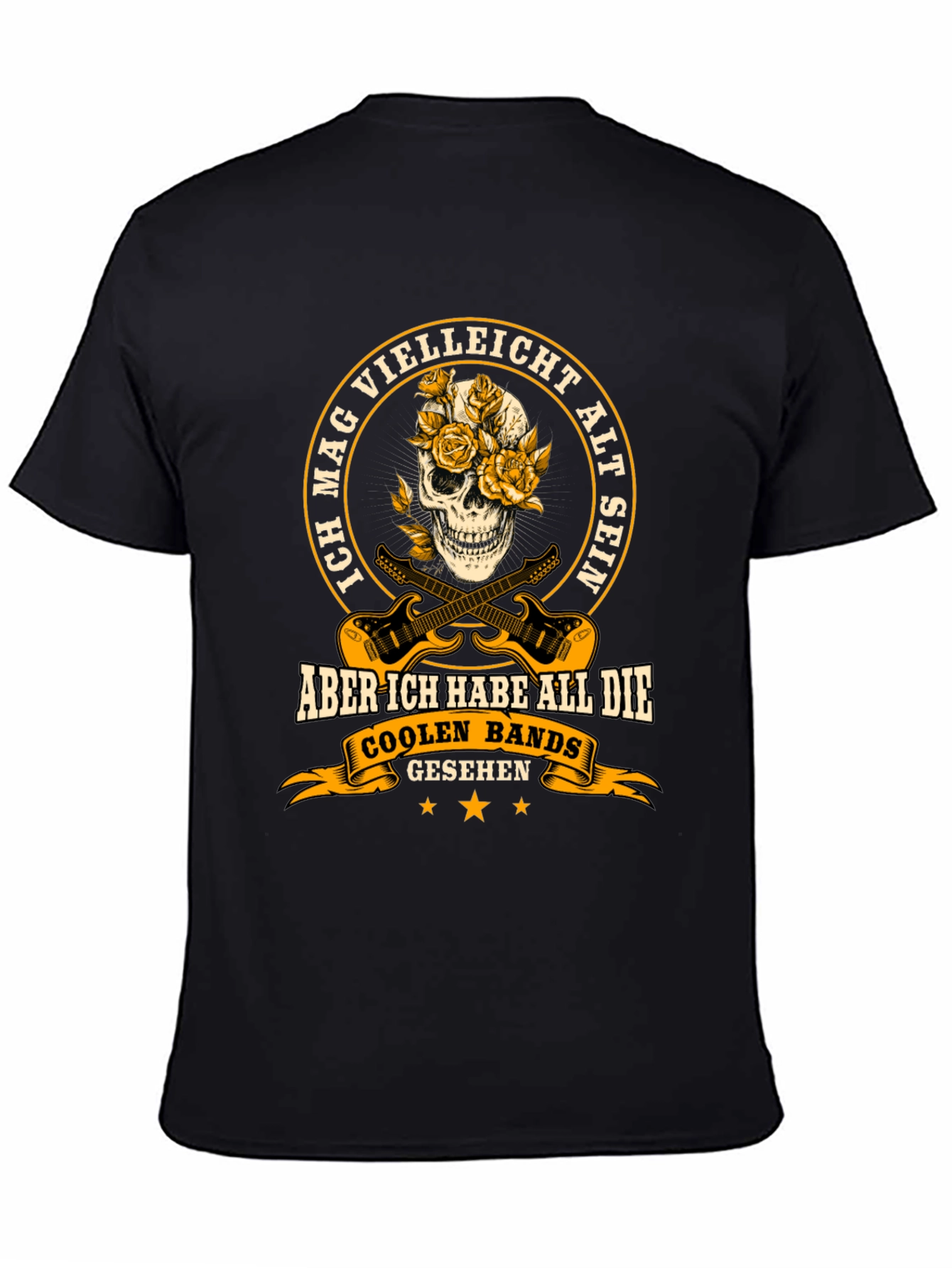 Cool Bands Skull T-Shirt - German Text