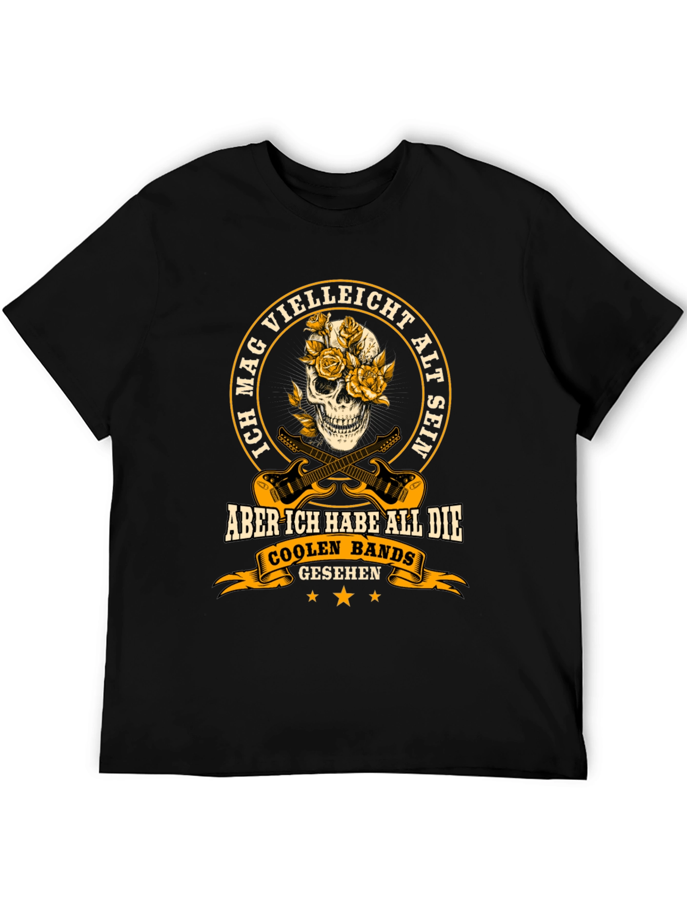 Cool Bands Skull T-Shirt - German Text