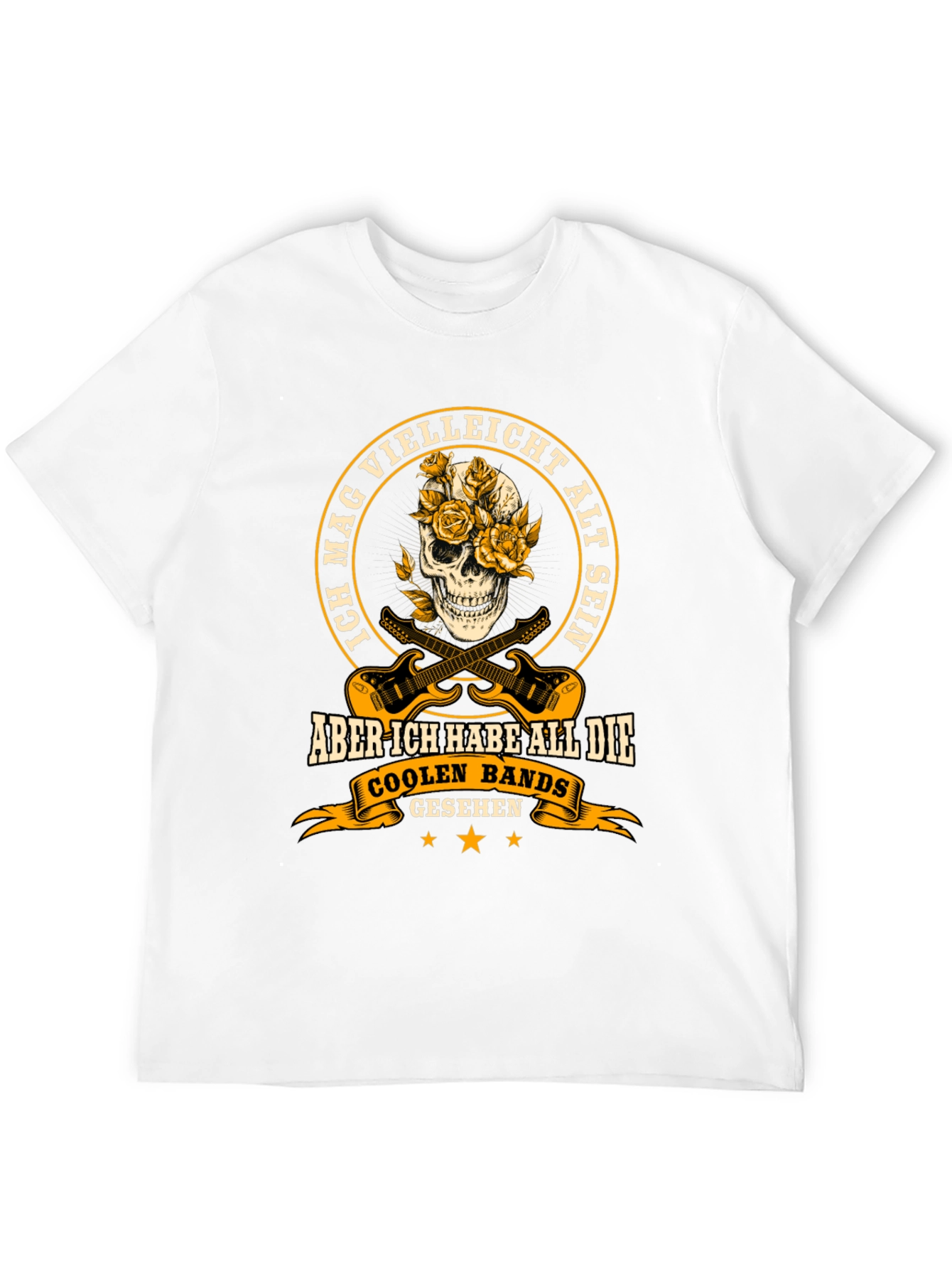 Cool Bands Skull T-Shirt - German Text
