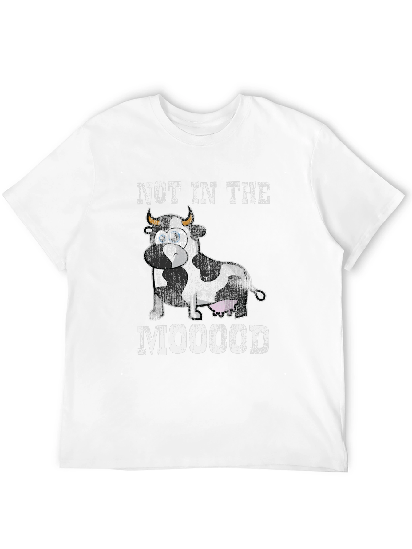 Not In The Mooood Cow Graphic Tee