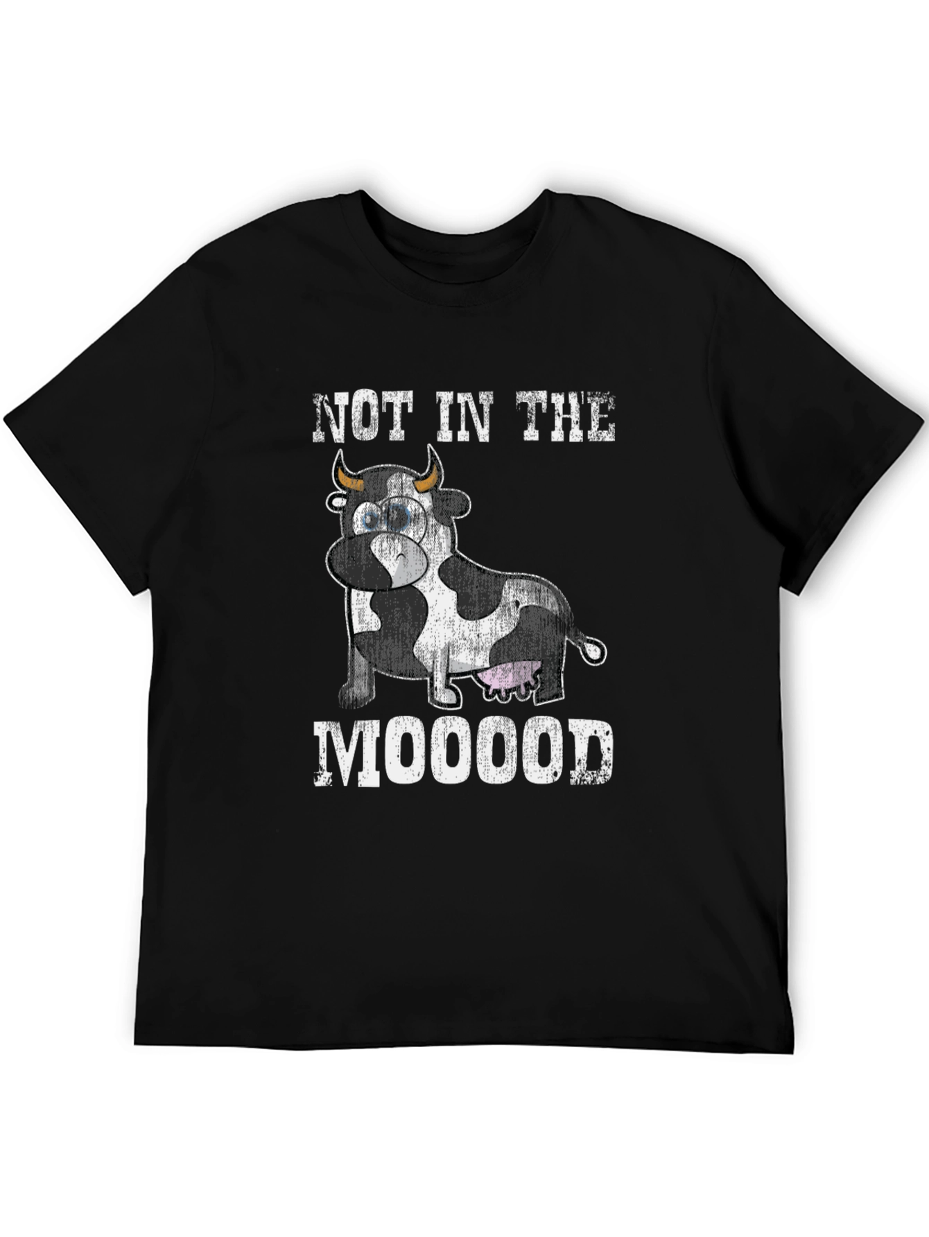 Not In The Mooood Cow Graphic Tee