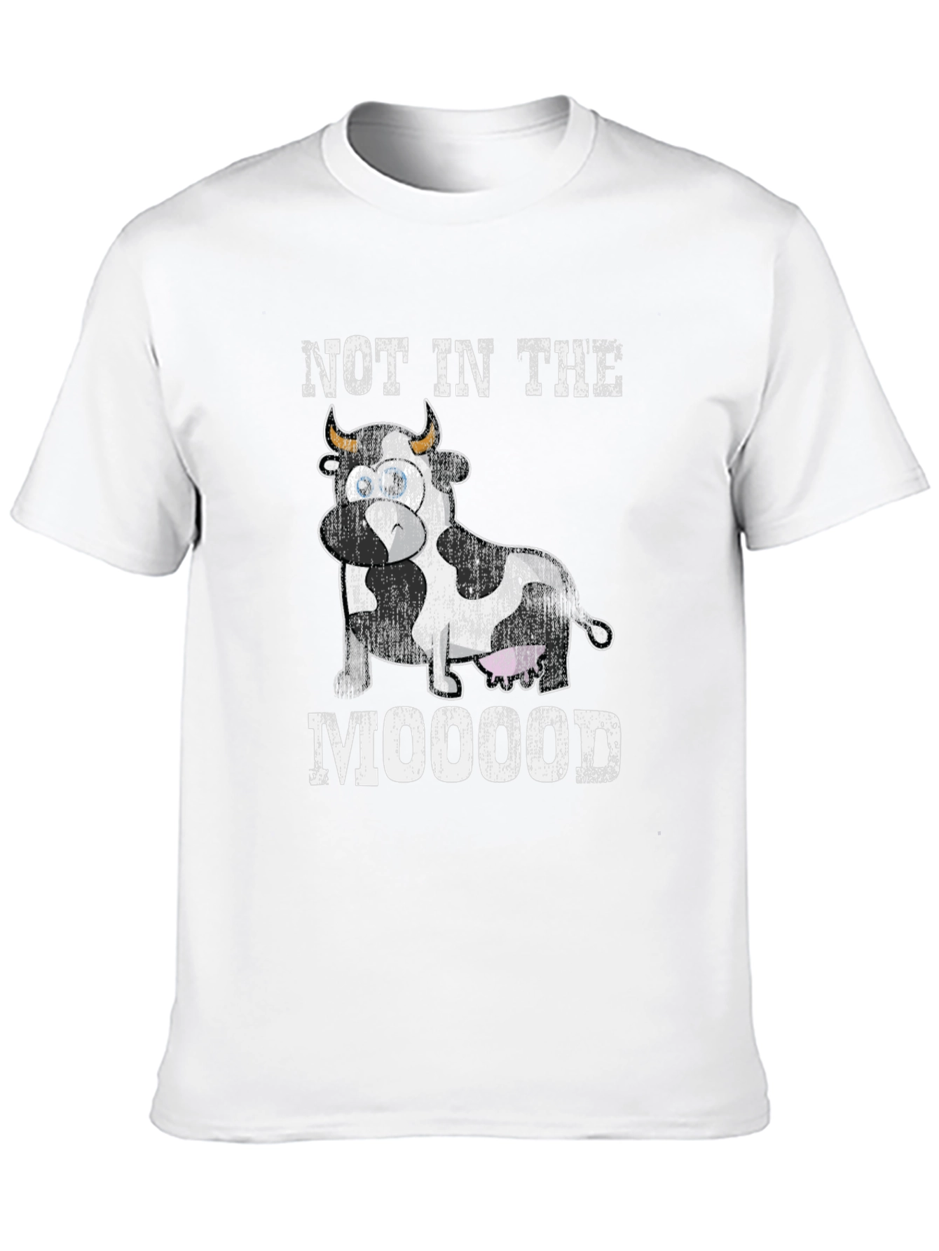 Not In The Mooood Cow Graphic Tee