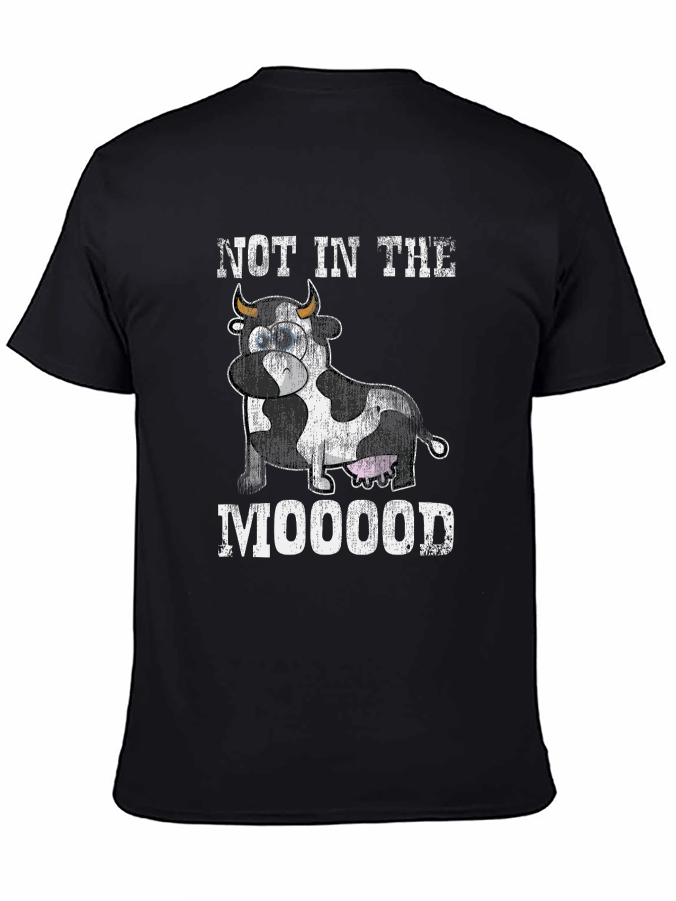 Not In The Mooood Cow Graphic Tee