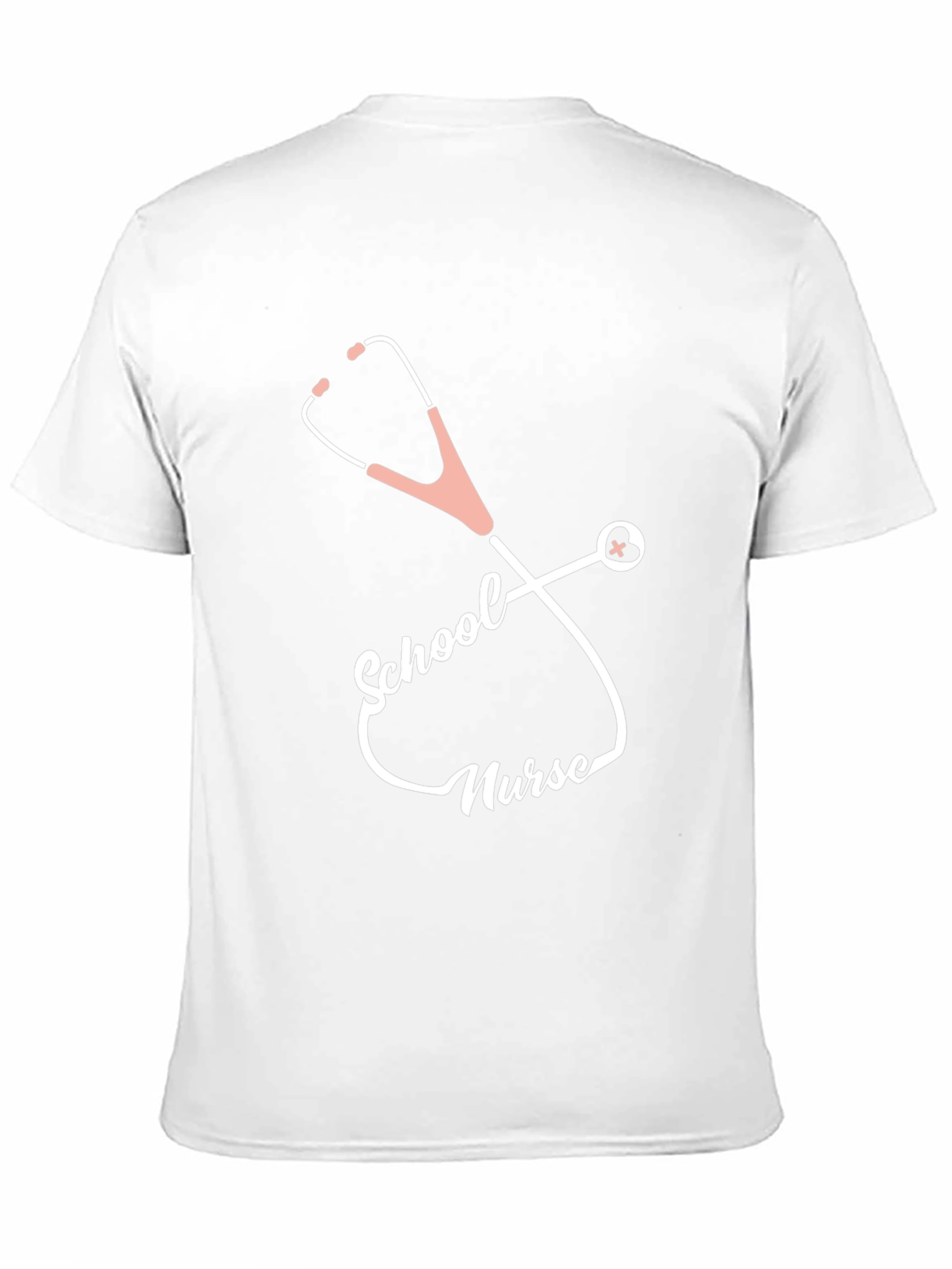 School Nurse Stethoscope T-Shirt - Black