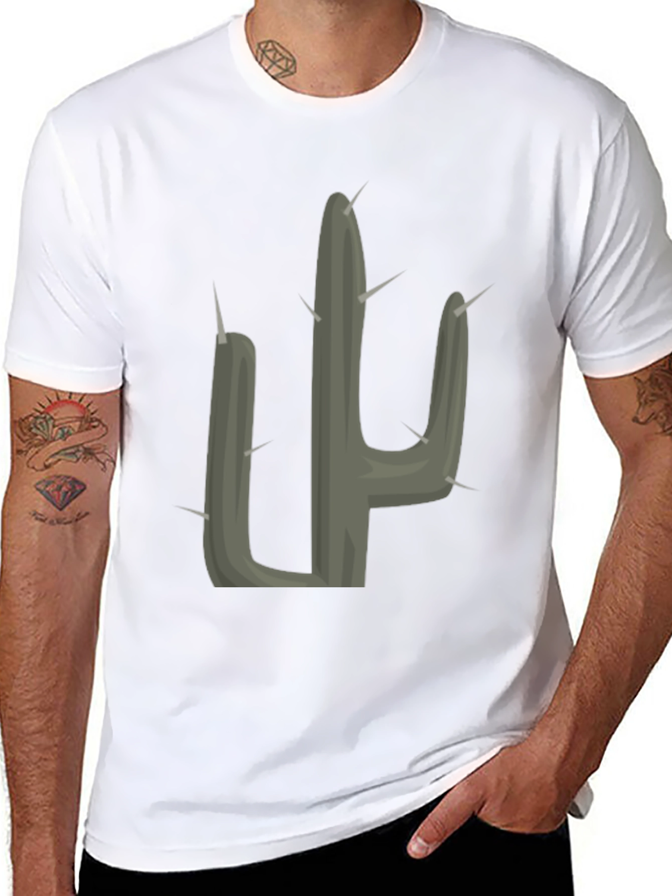 Cactus Graphic Tee - Trendy Unisex T-Shirt
