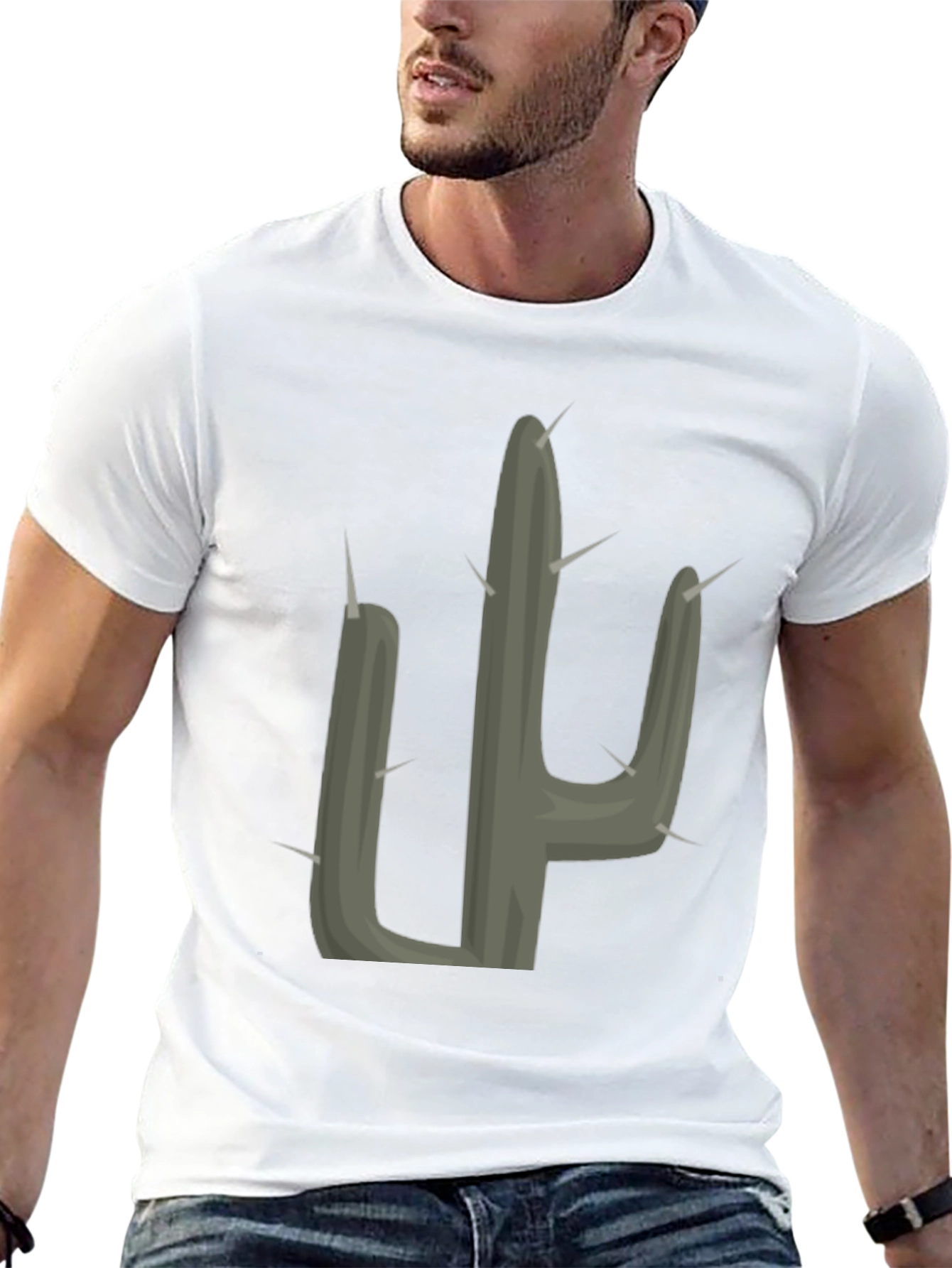Cactus Graphic Tee - Trendy Unisex T-Shirt
