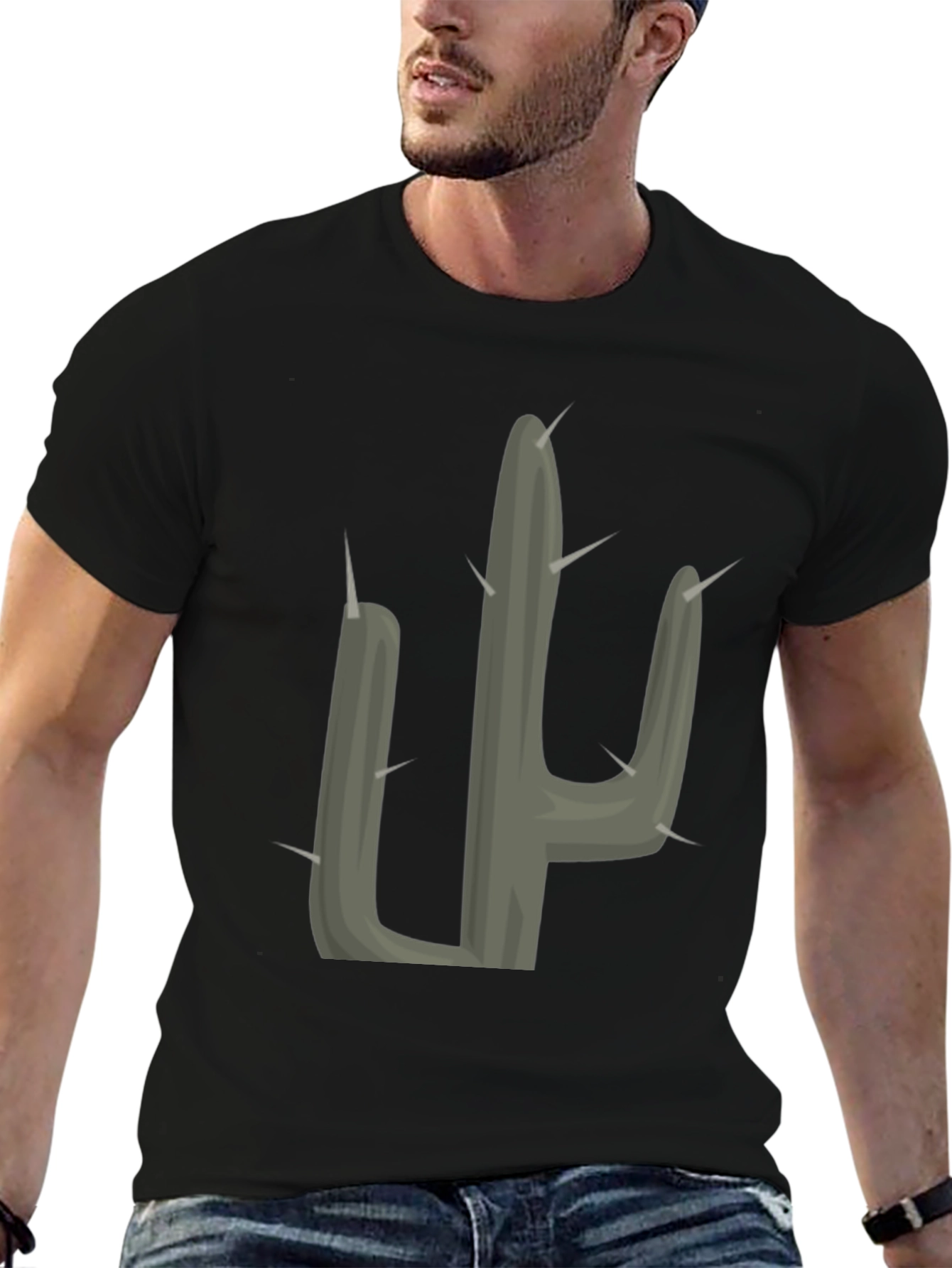 Cactus Graphic Tee - Trendy Unisex T-Shirt