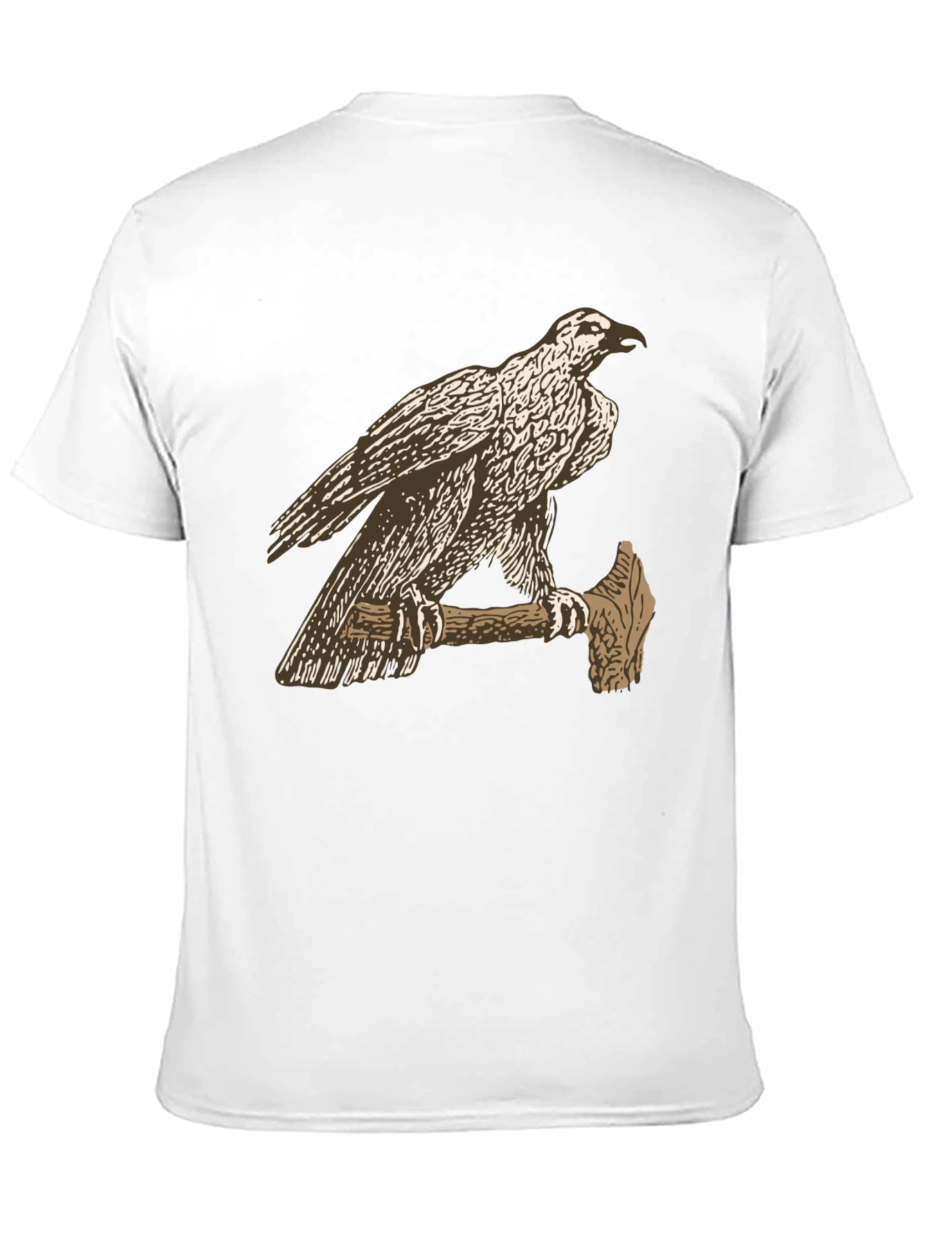 Eagle on Axe Black T-Shirt - Unique Graphic Tee
