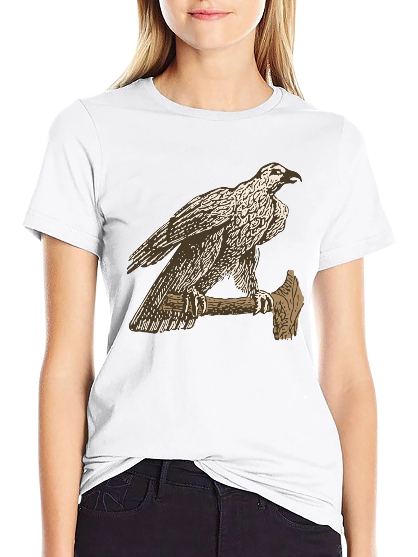 Eagle on Axe Black T-Shirt - Unique Graphic Tee