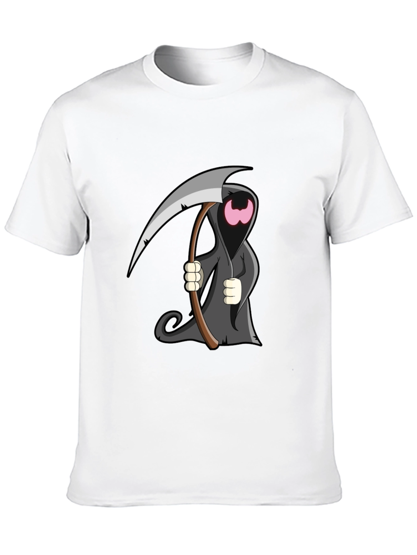 Cartoon Grim Reaper Graphic T-Shirt