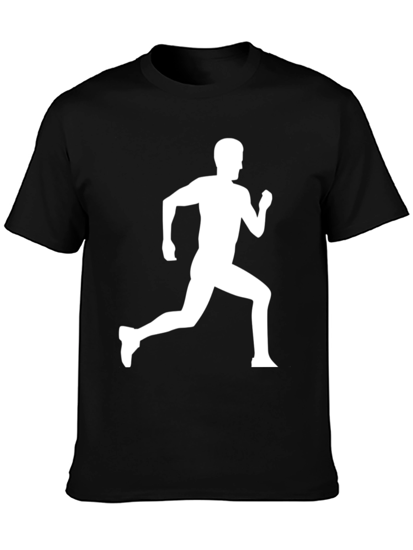Runner Silhouette Graphic Black T-Shirt