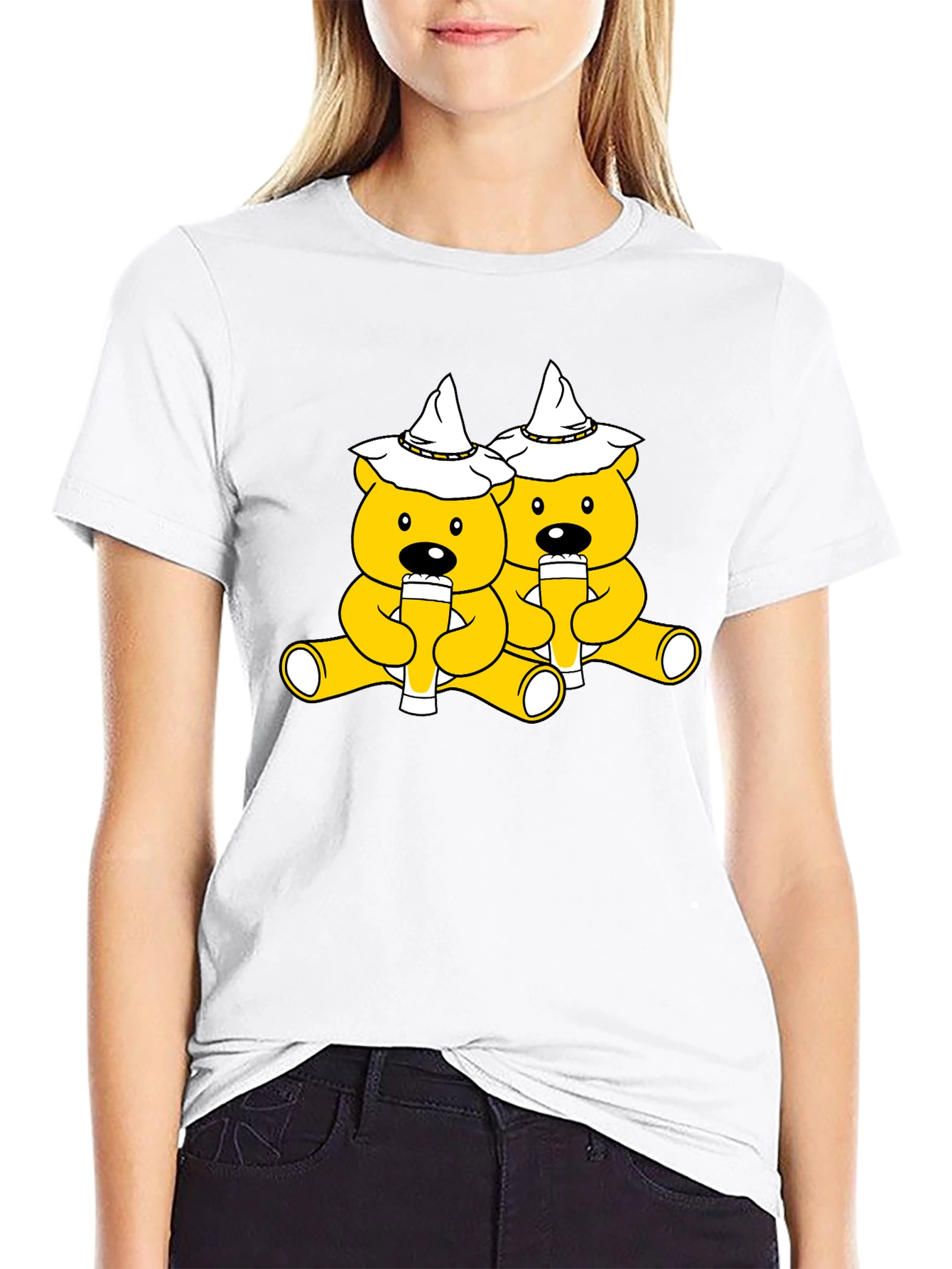 Oktoberfest Bears Black T-Shirt