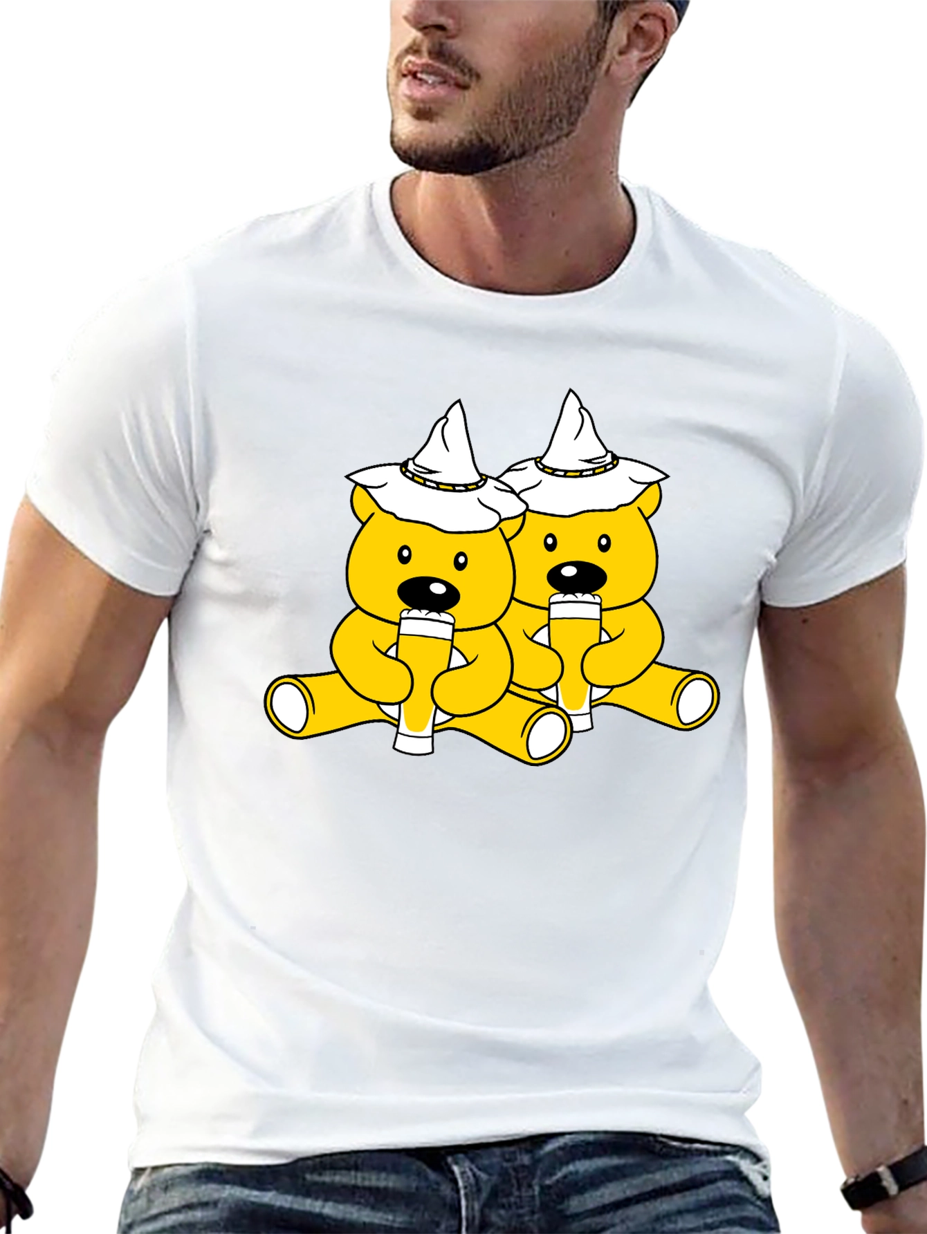 Oktoberfest Bears Black T-Shirt