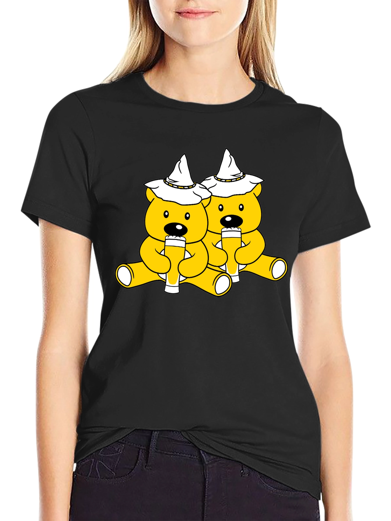 Oktoberfest Bears Black T-Shirt