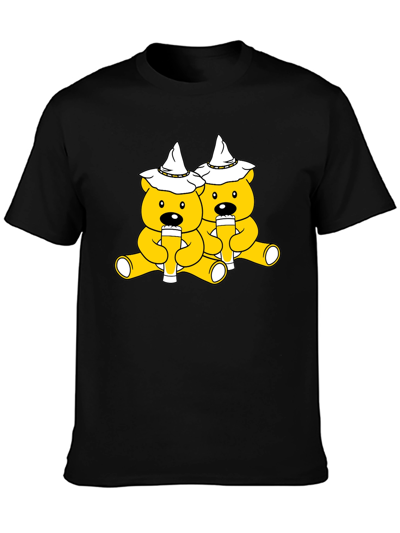 Oktoberfest Bears Black T-Shirt