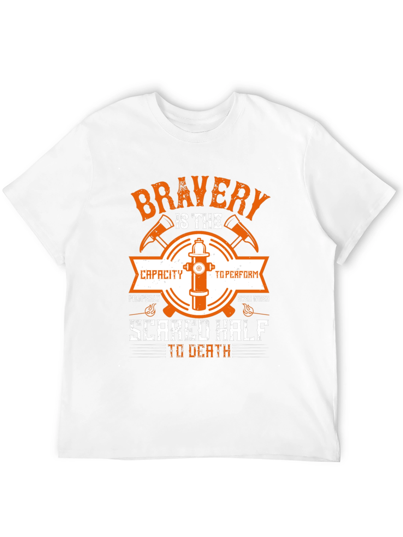 Firefighter Bravery Graphic T-Shirt