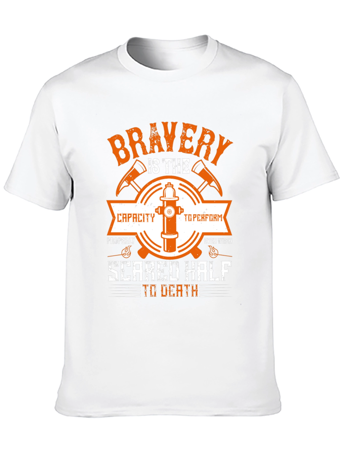 Firefighter Bravery Graphic T-Shirt