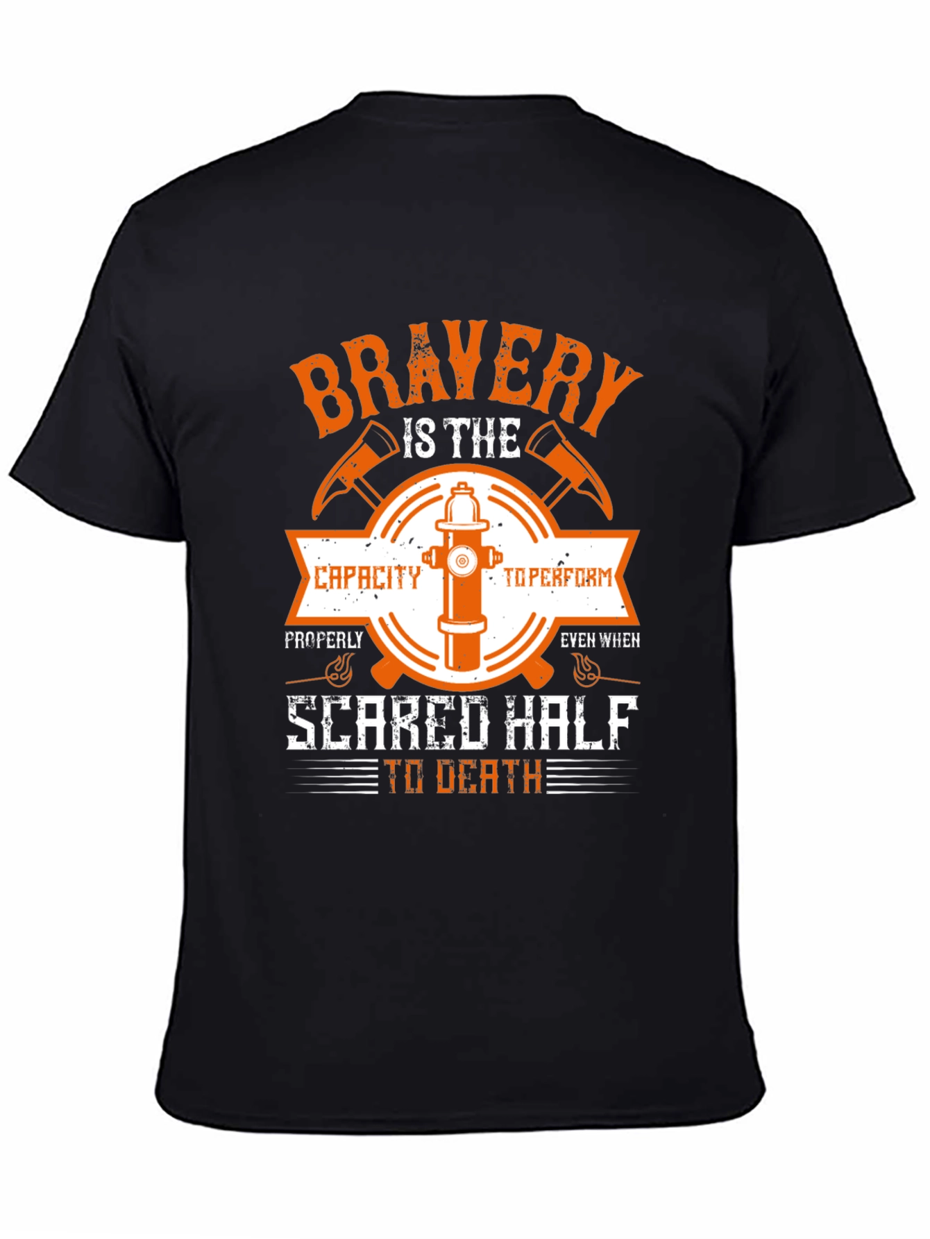 Firefighter Bravery Graphic T-Shirt