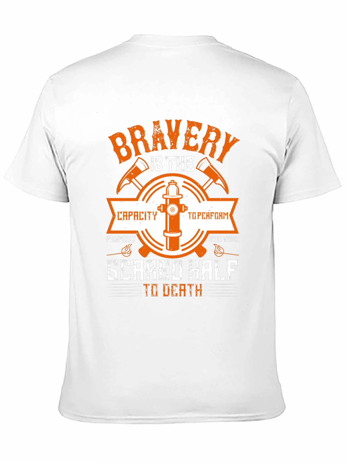 Firefighter Bravery Graphic T-Shirt