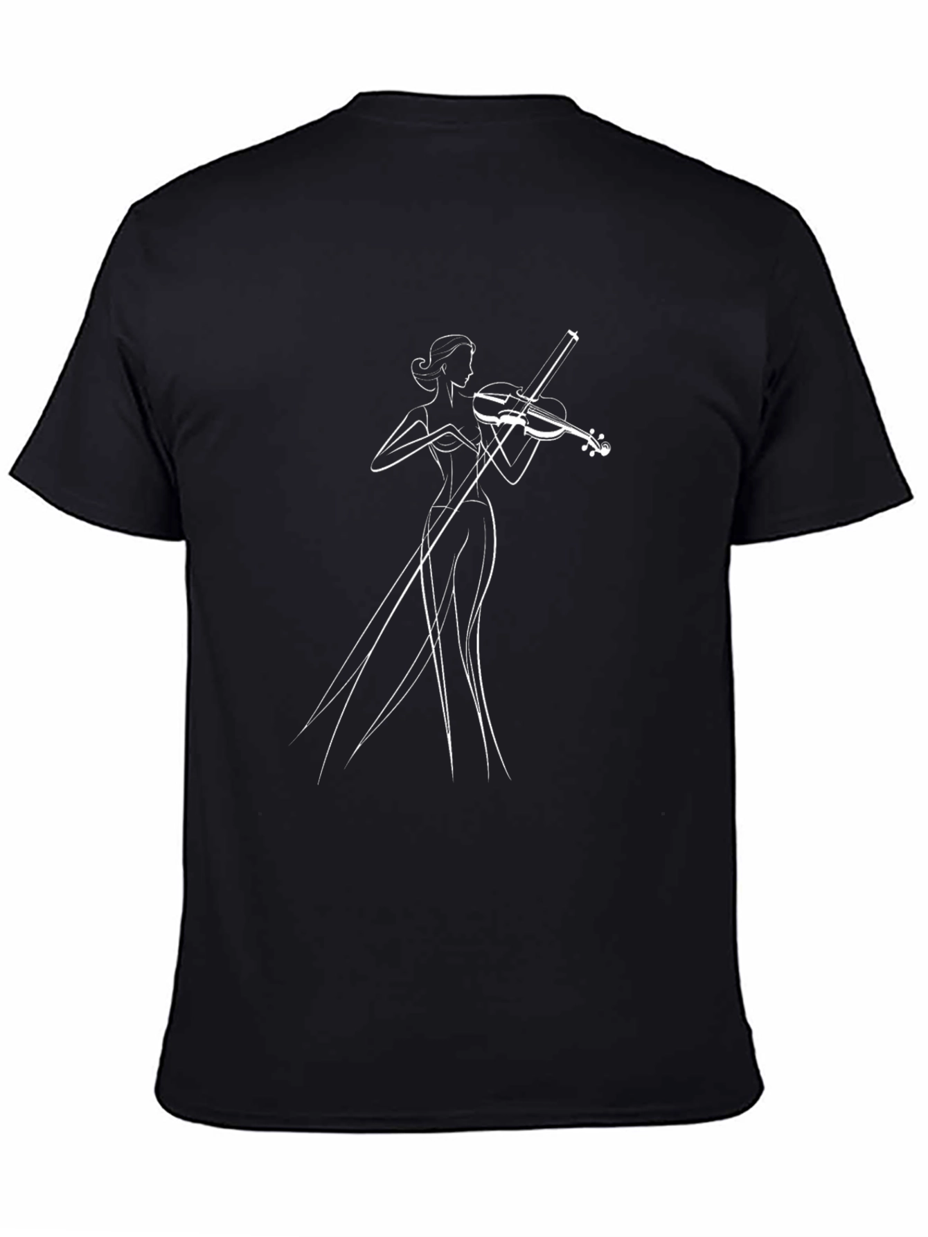 Violin Lady Graphic Tee - Stylish Unisex T-Shirt