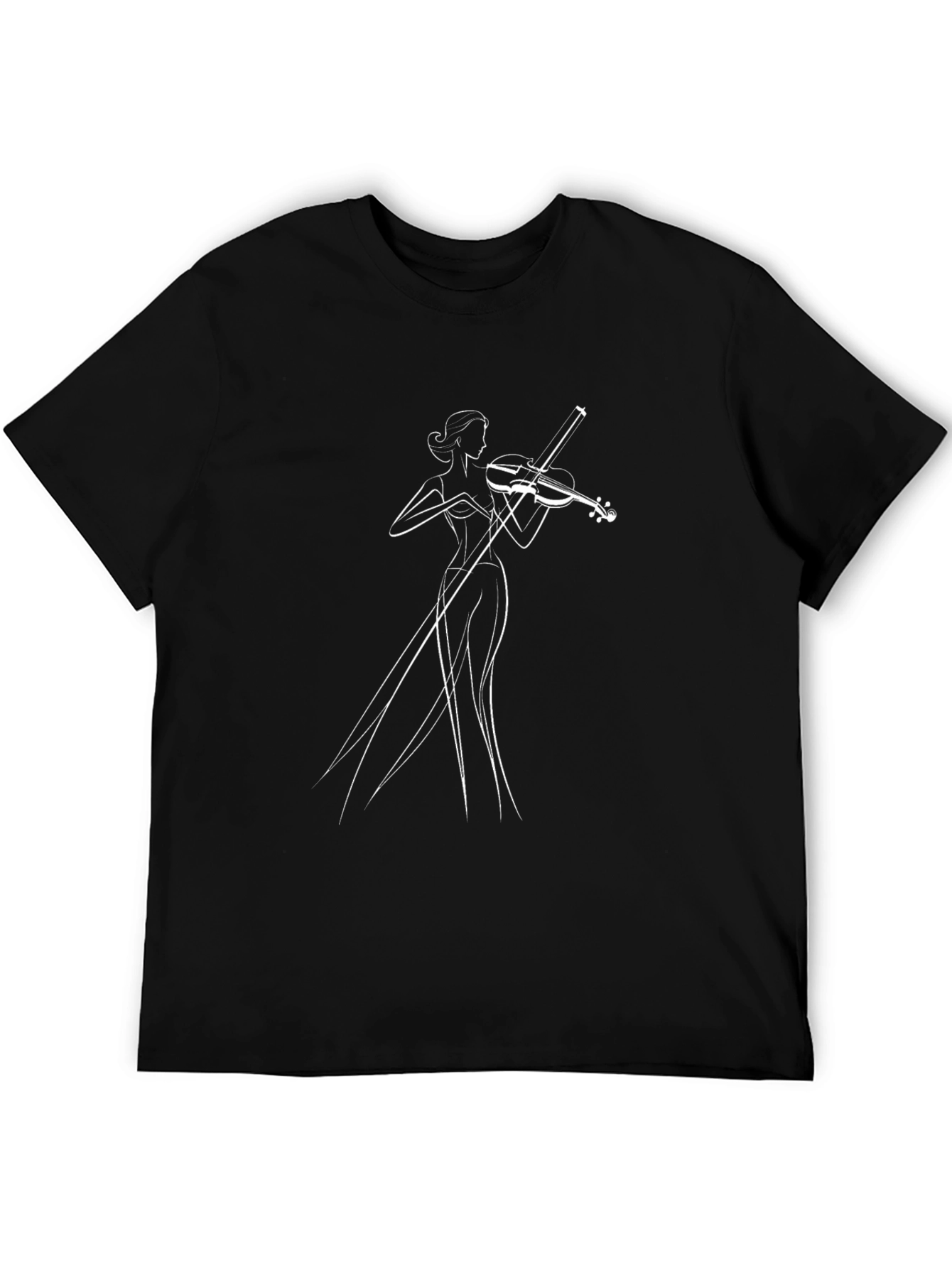 Violin Lady Graphic Tee - Stylish Unisex T-Shirt