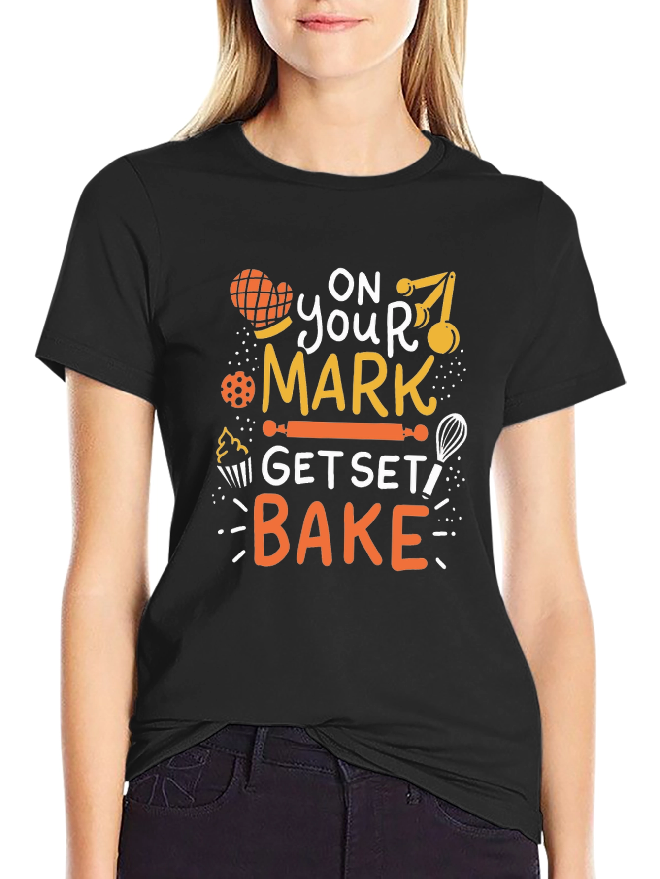 On Your Mark Get Set Bake! Graphic T-Shirt