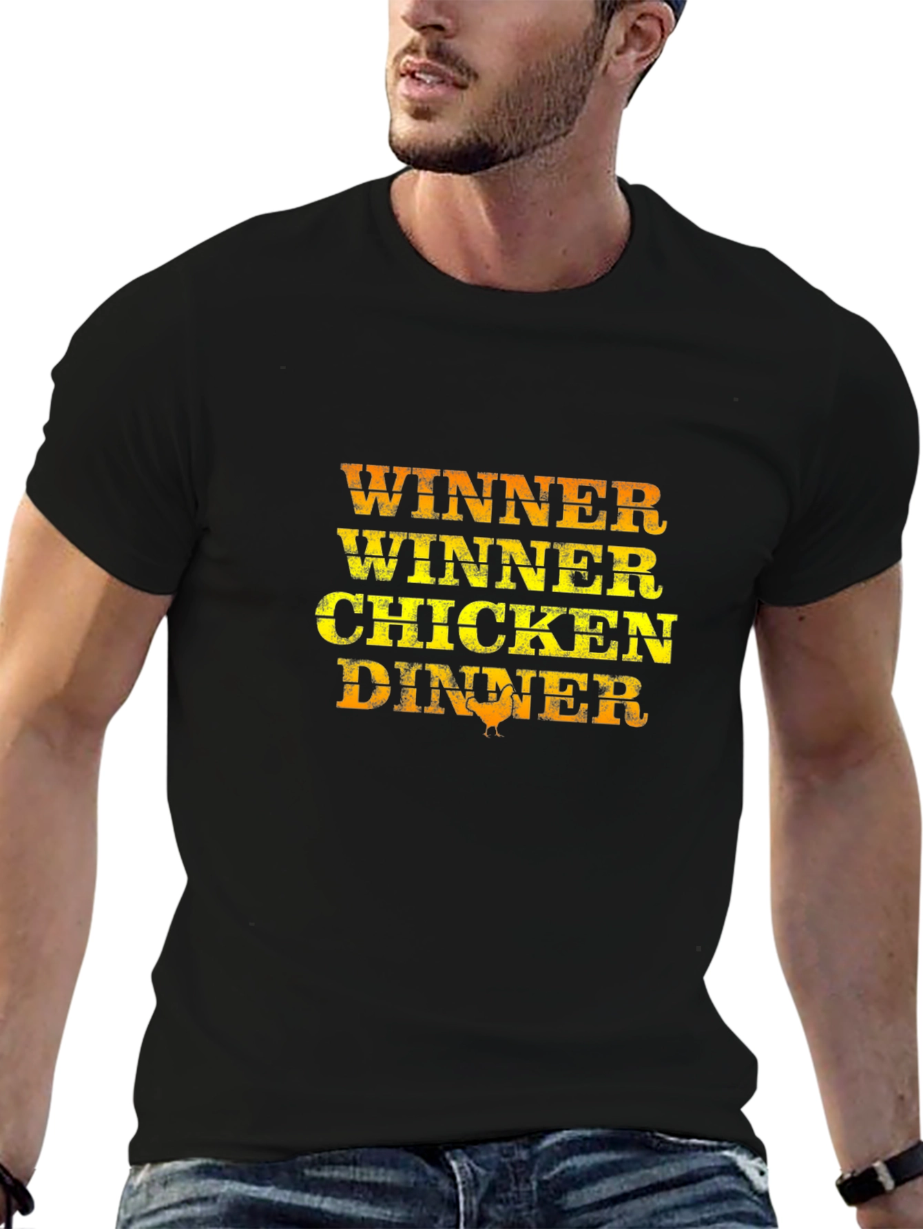 Winner Winner Chicken Dinner Black T-Shirt