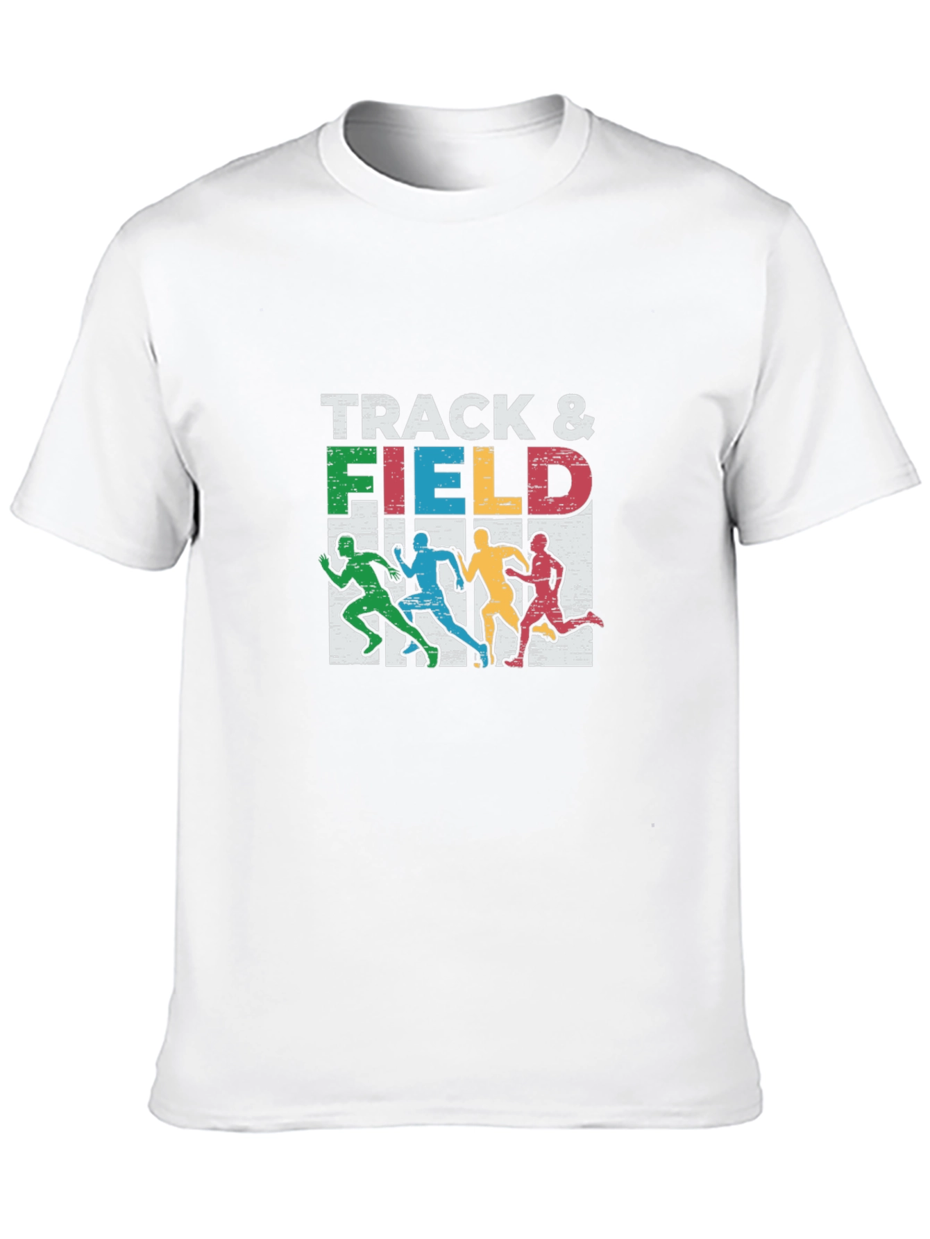 Track & Field Graphic Tee - Runner Silhouette Design