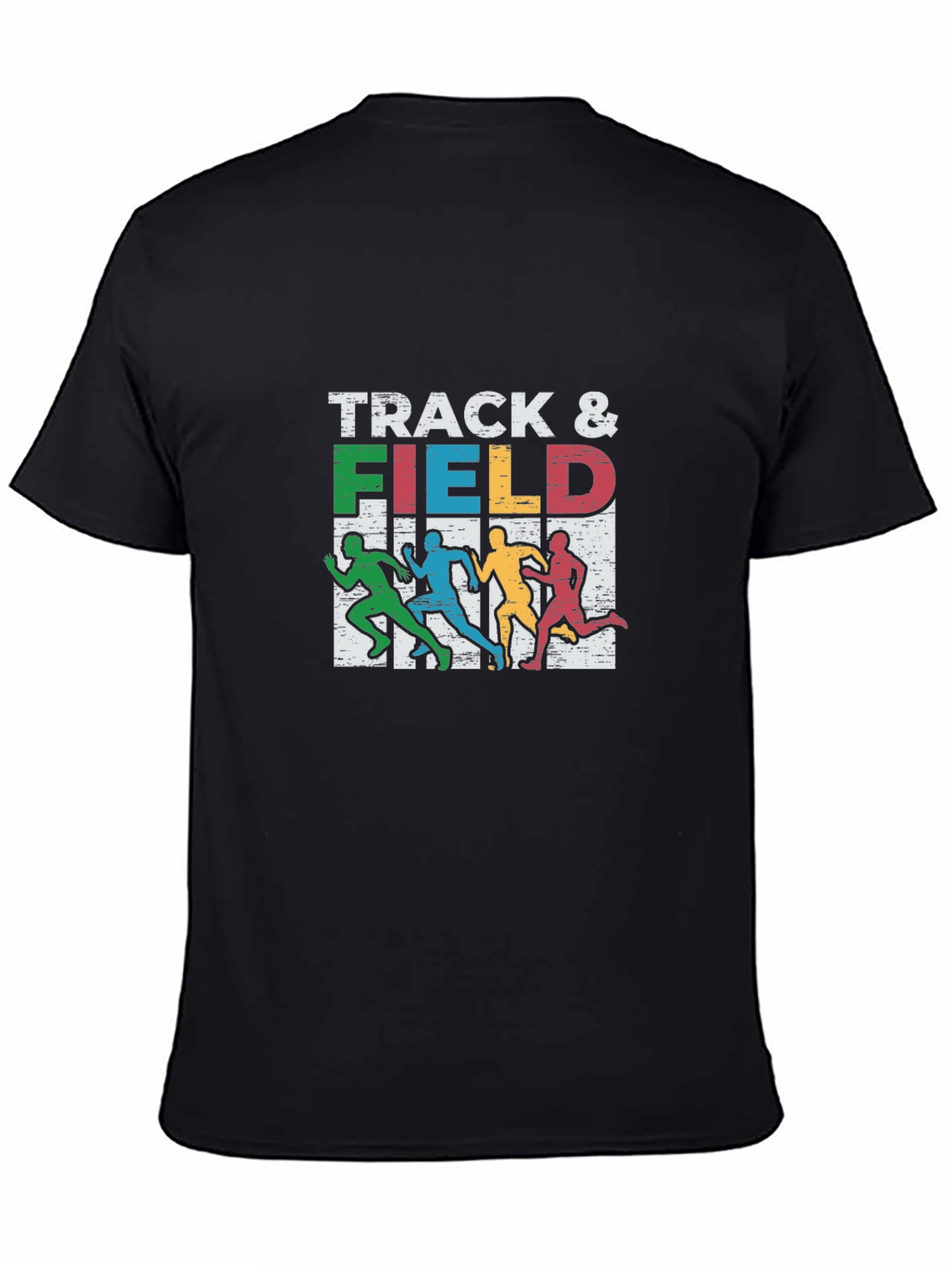 Track & Field Graphic Tee - Runner Silhouette Design