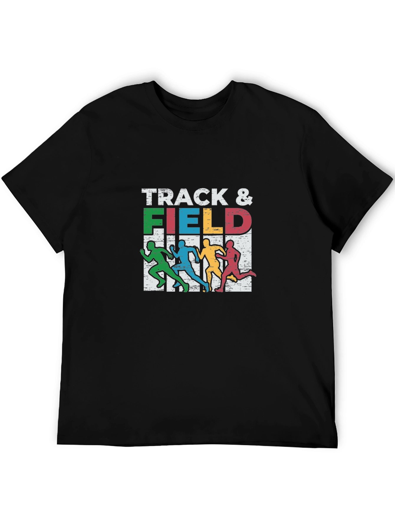 Track & Field Graphic Tee - Runner Silhouette Design
