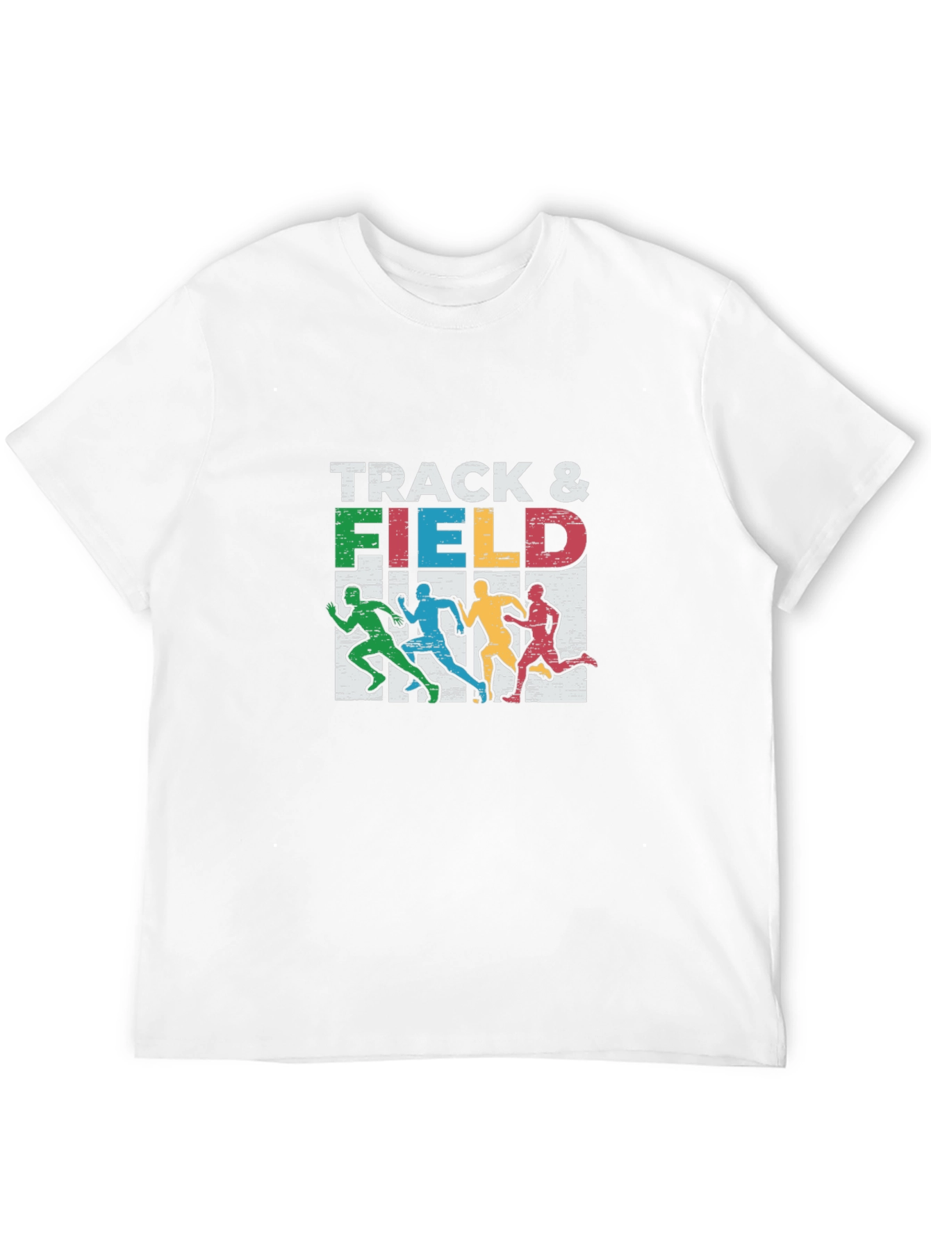 Track & Field Graphic Tee - Runner Silhouette Design