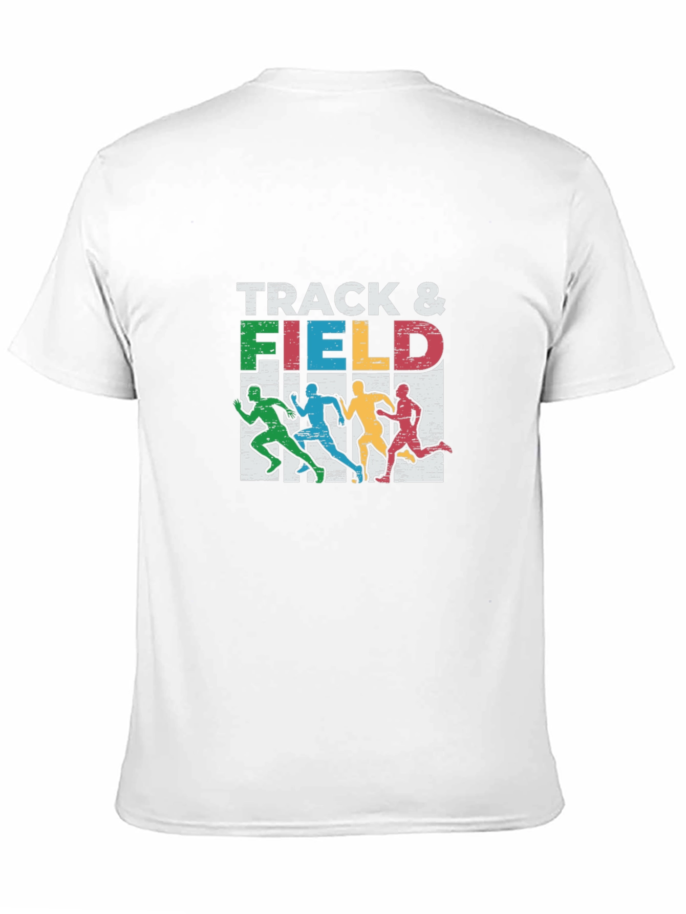 Track & Field Graphic Tee - Runner Silhouette Design