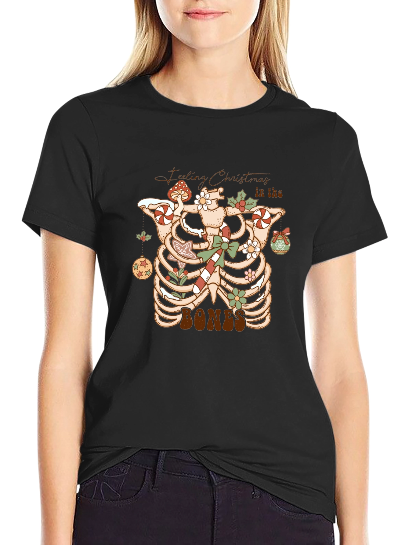 Feeling Christmas in the Bones Graphic Tee