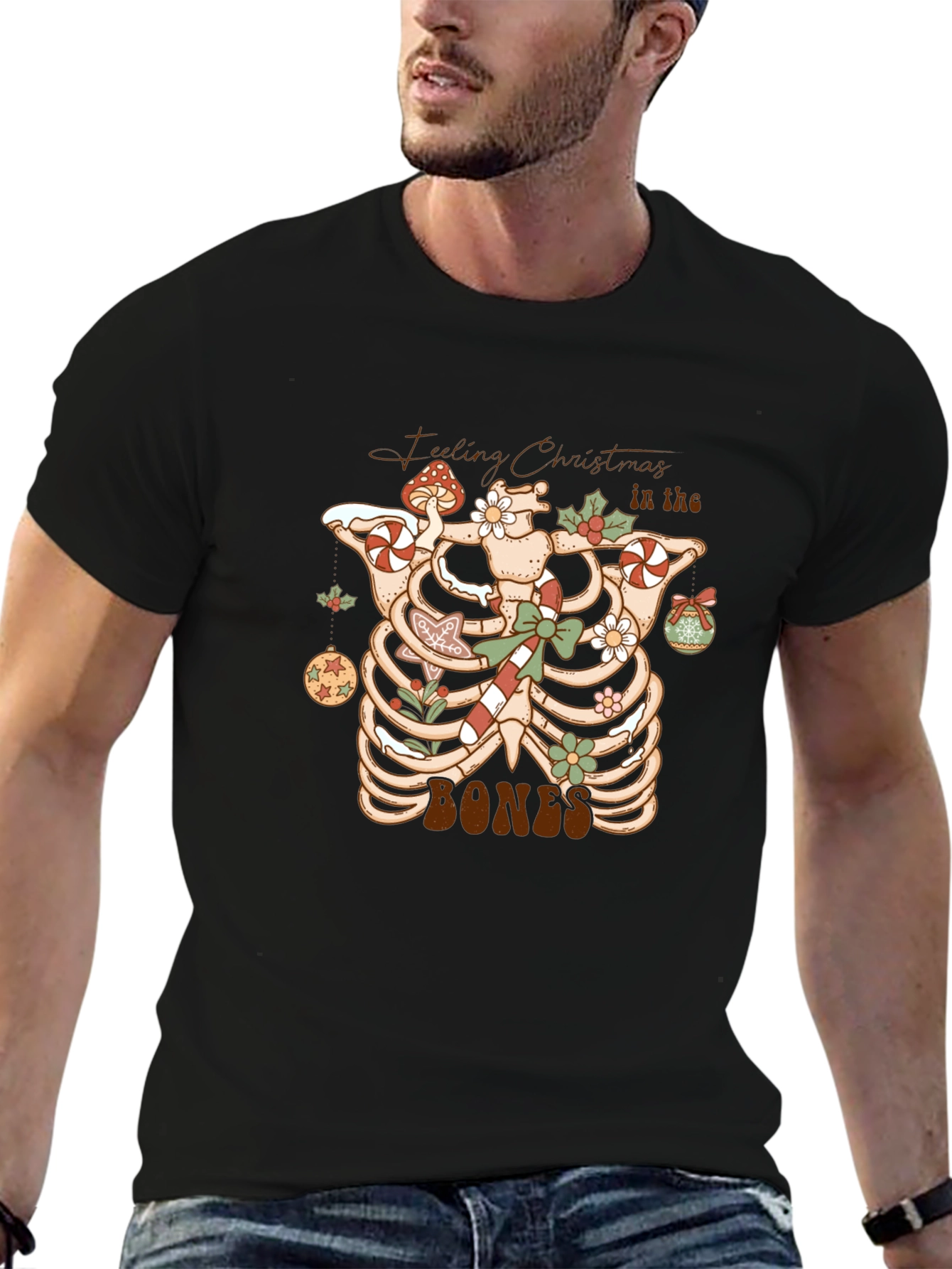 Feeling Christmas in the Bones Graphic Tee