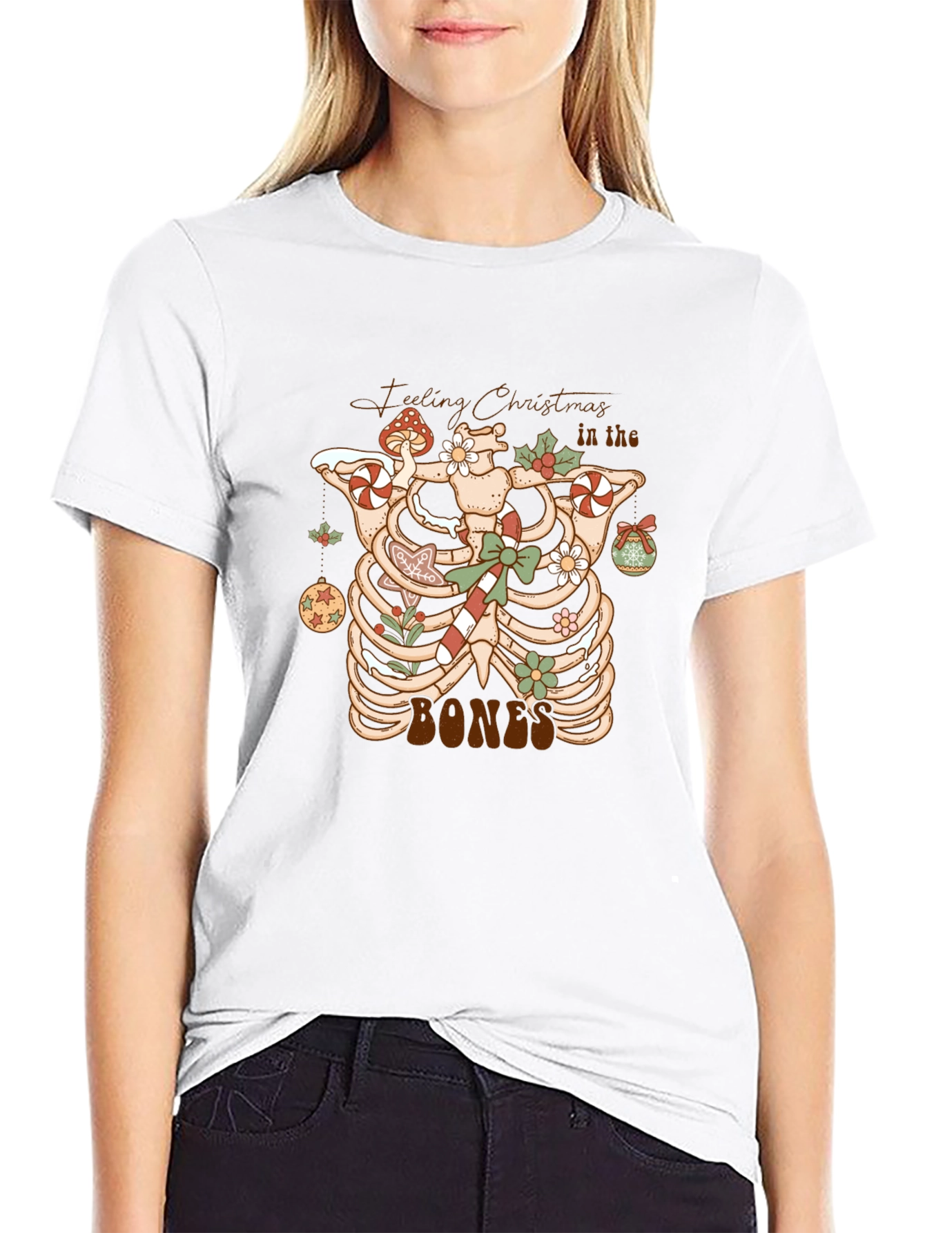 Feeling Christmas in the Bones Graphic Tee