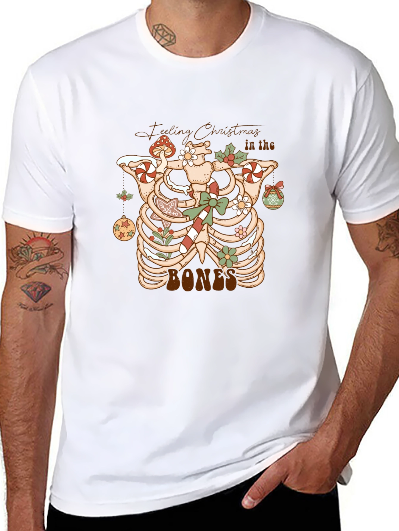 Feeling Christmas in the Bones Graphic Tee