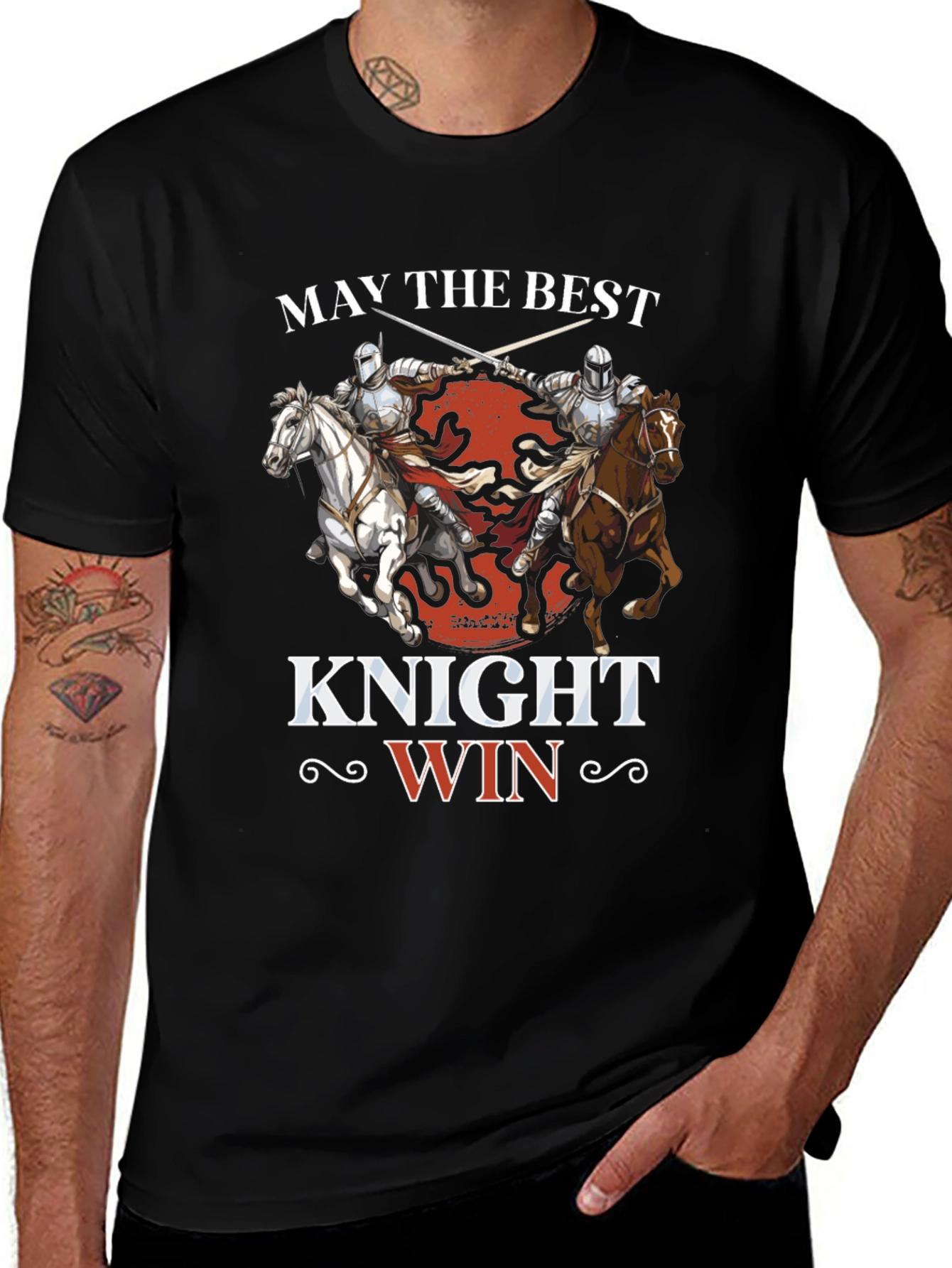 Knight Duel T-Shirt - May the Best Knight Win!