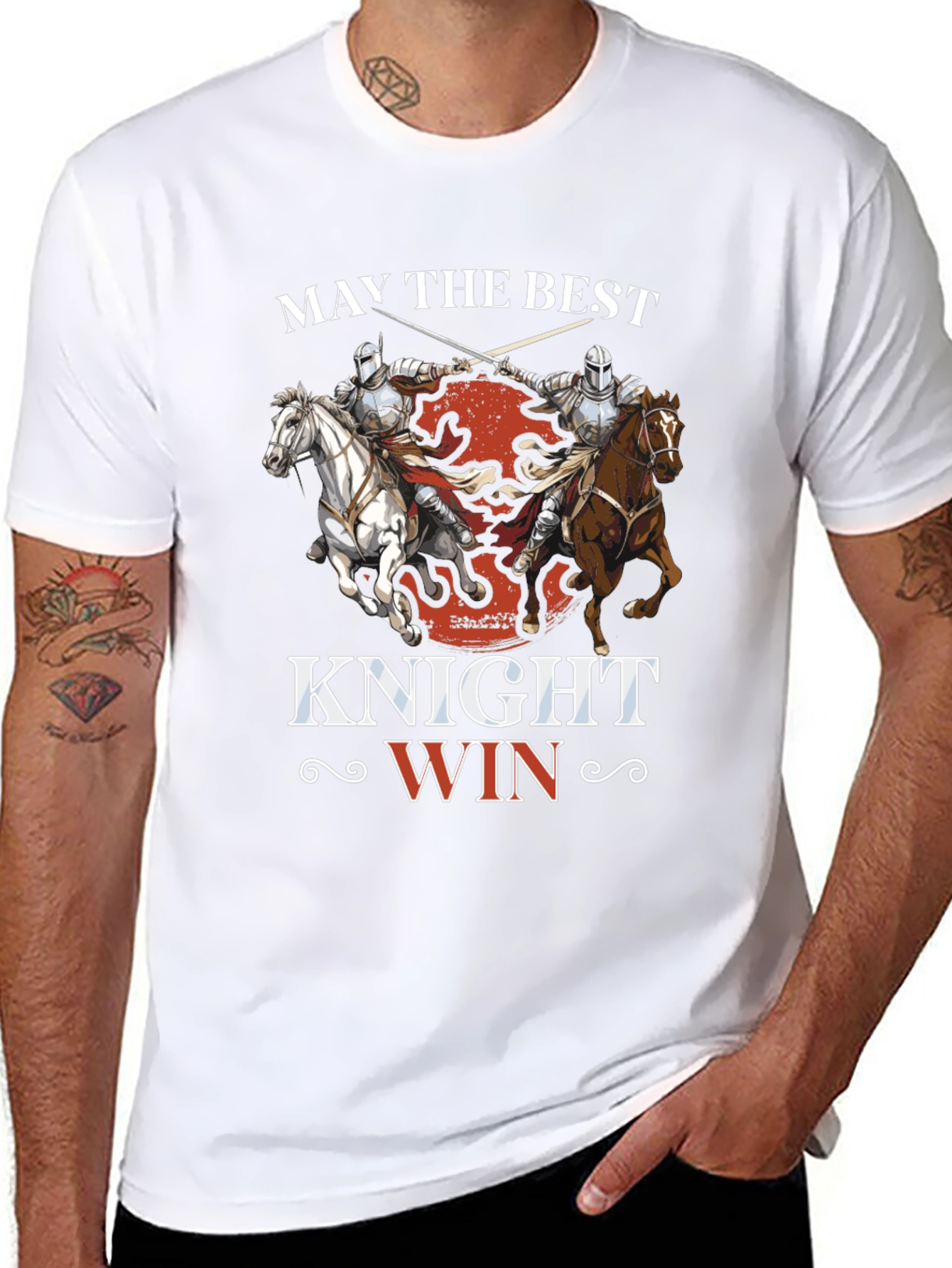 Knight Duel T-Shirt - May the Best Knight Win!