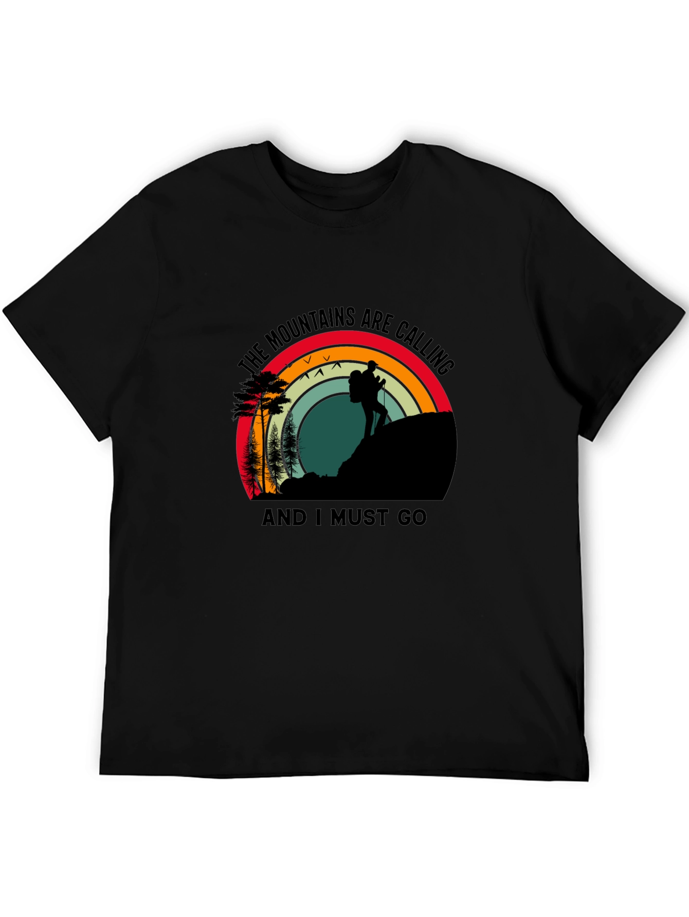 Mountains Calling T-Shirt - Hiker Adventure