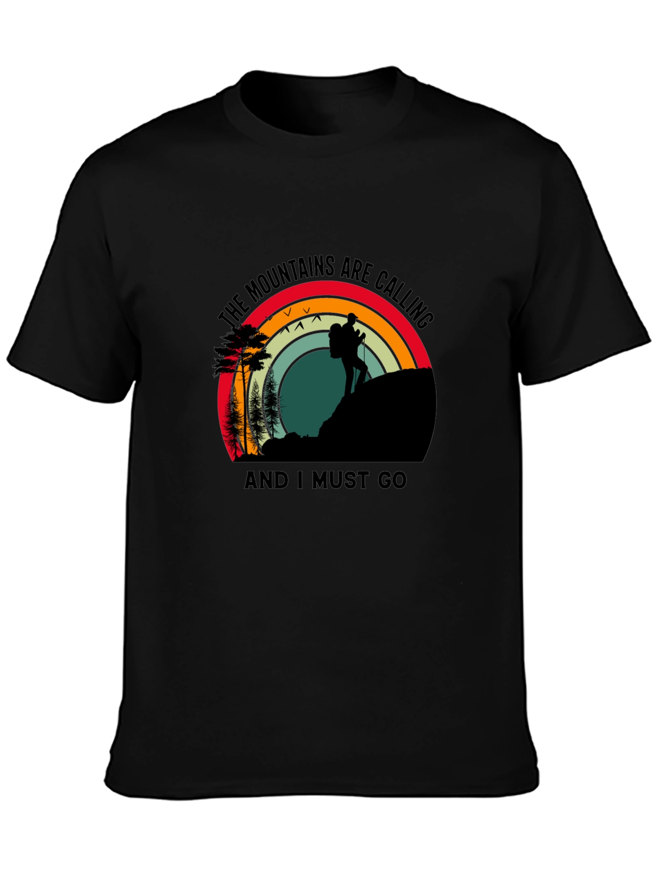 Mountains Calling T-Shirt - Hiker Adventure