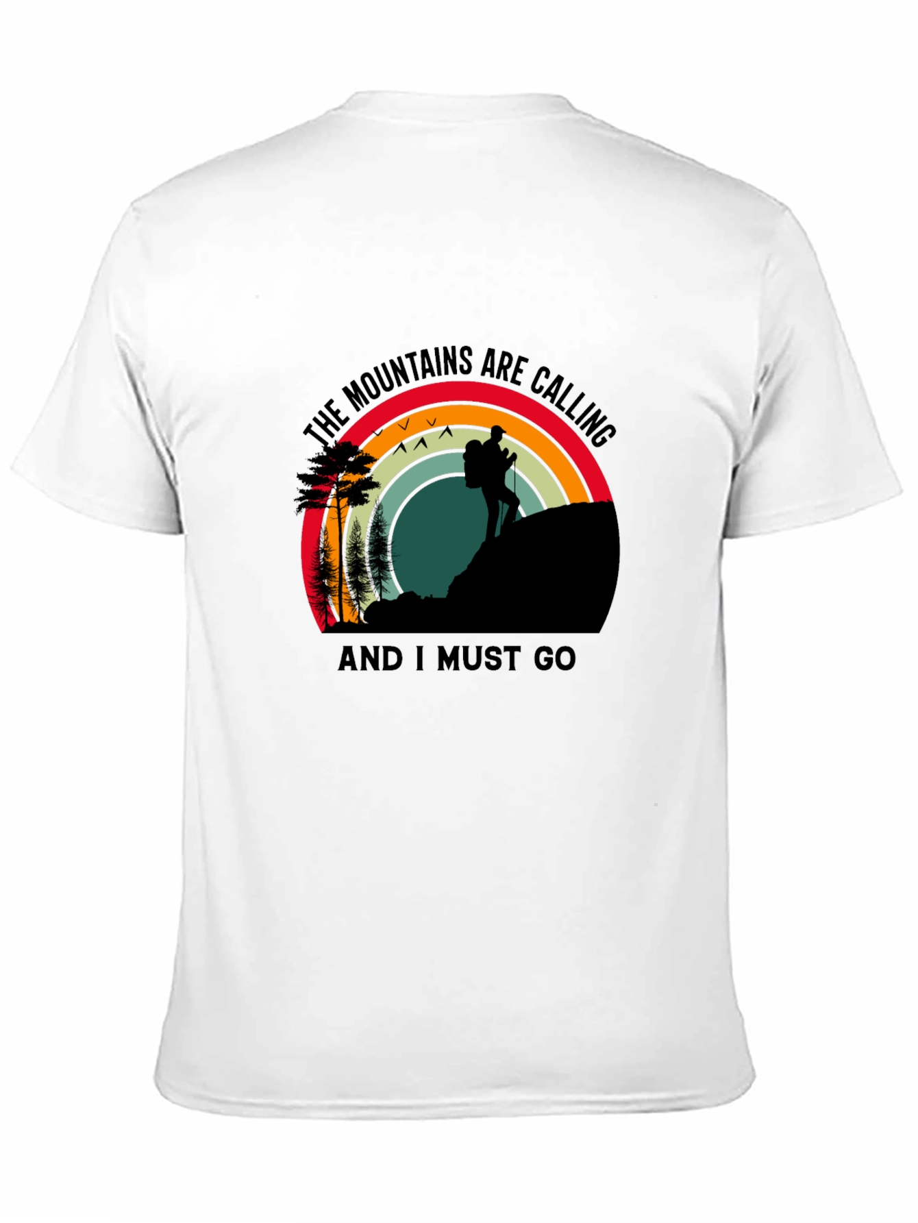 Mountains Calling T-Shirt - Hiker Adventure